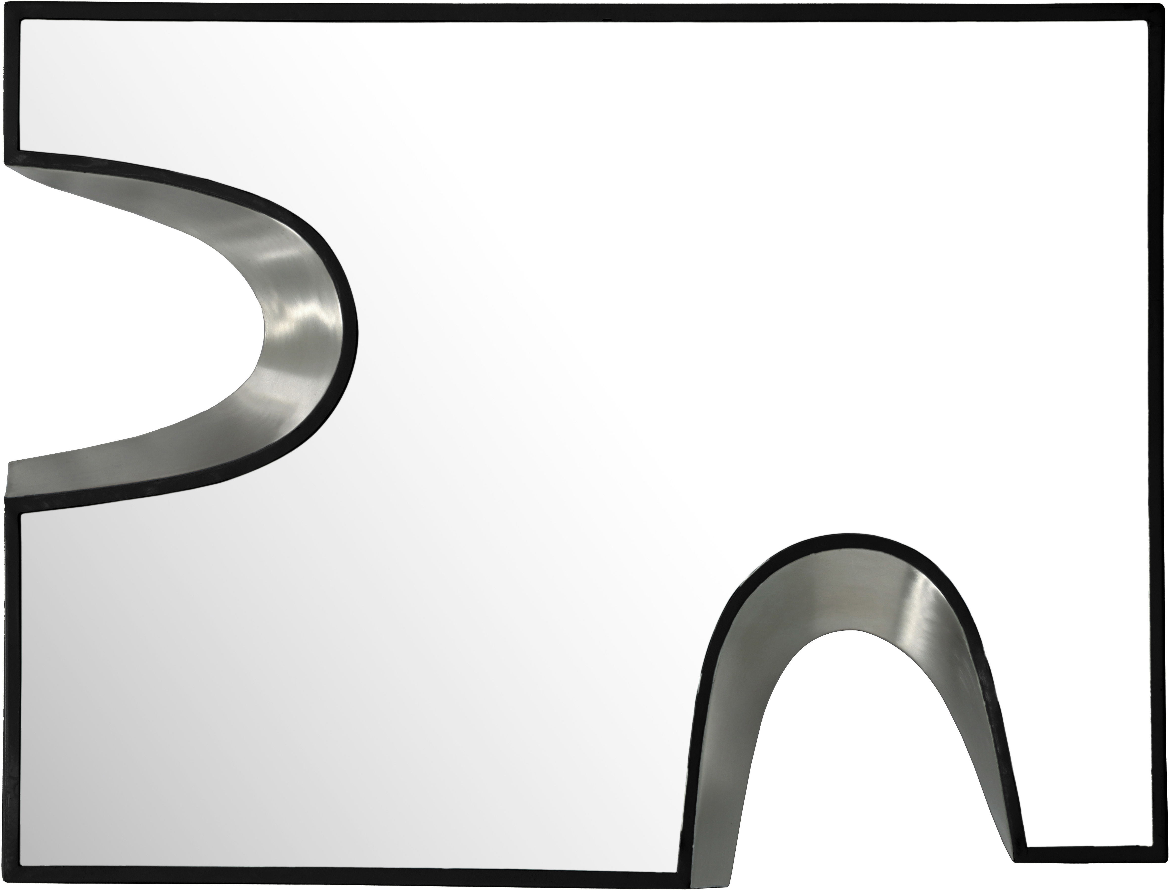 Soleil - 28" Mirror - Black / Silver