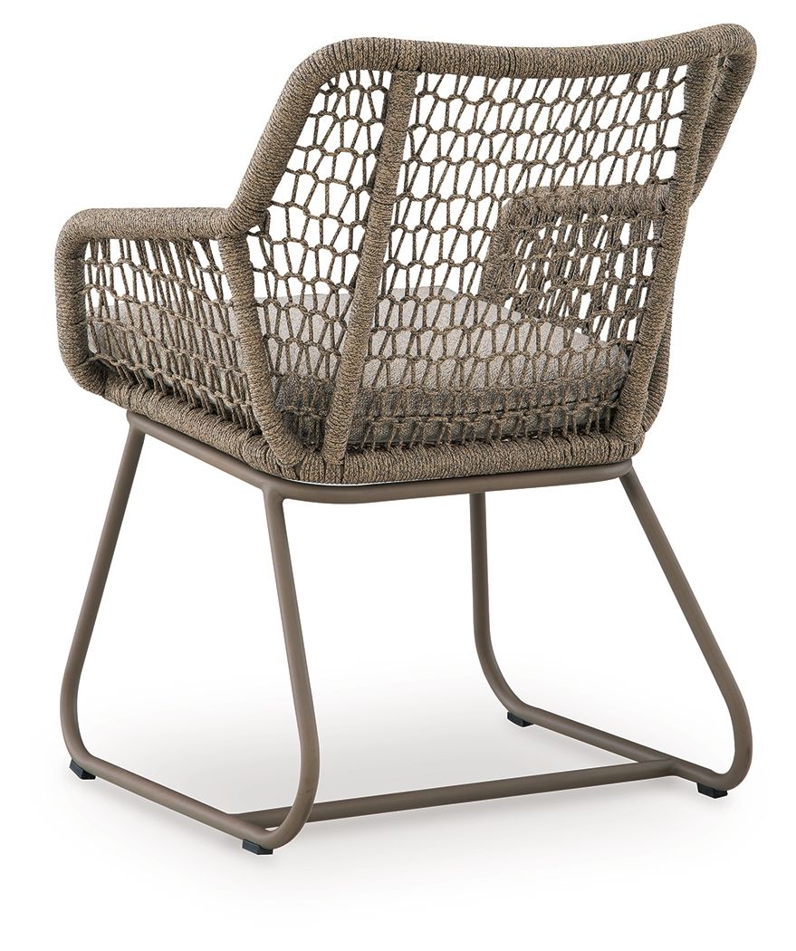 Ashley Furniture Majors Beach - Outdoor Table And 2 Chairs (Set of 3) - Beige - Image 7