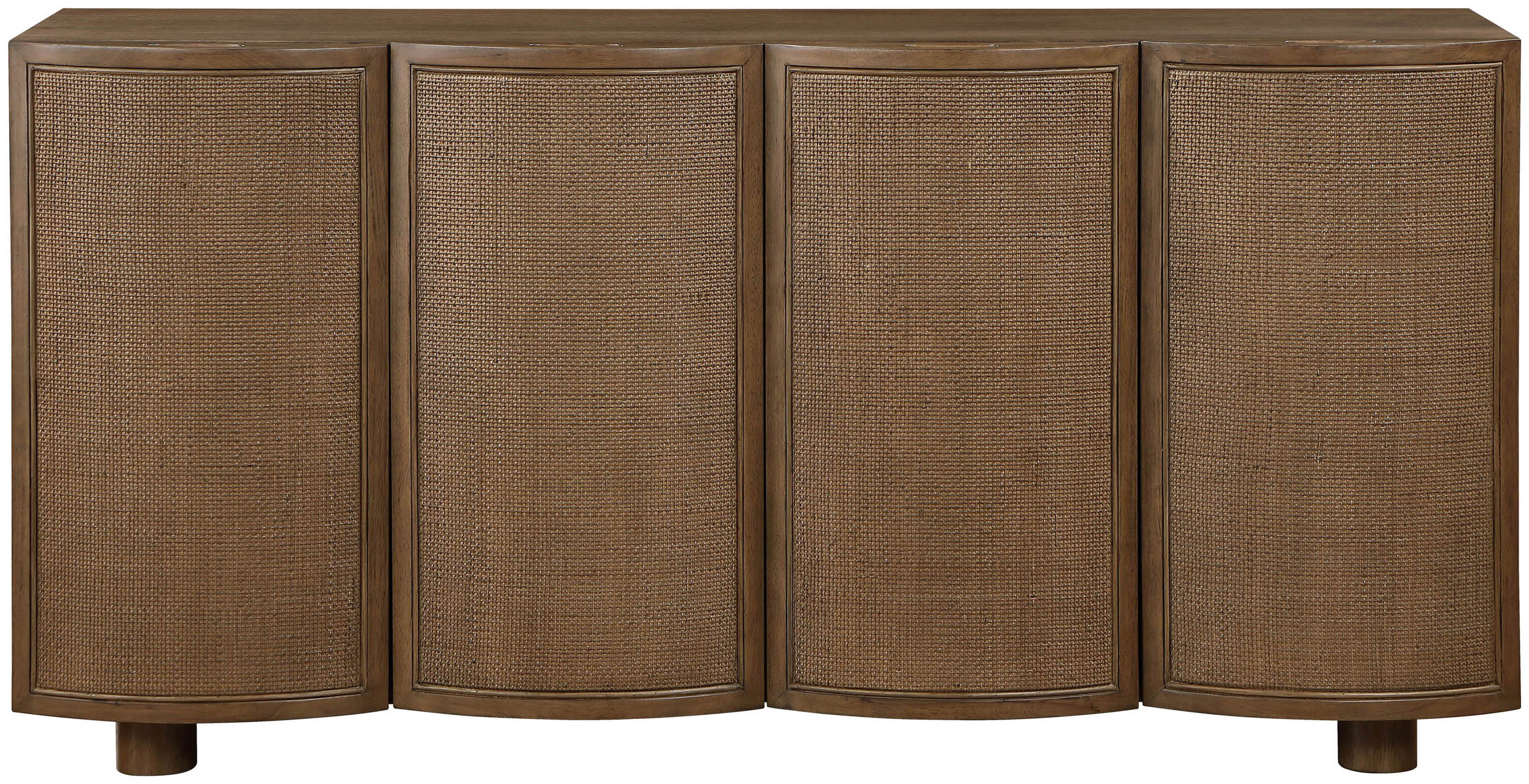 Norin - Solid Wood And Oak Veneer Sideboard/Buffet - Brown