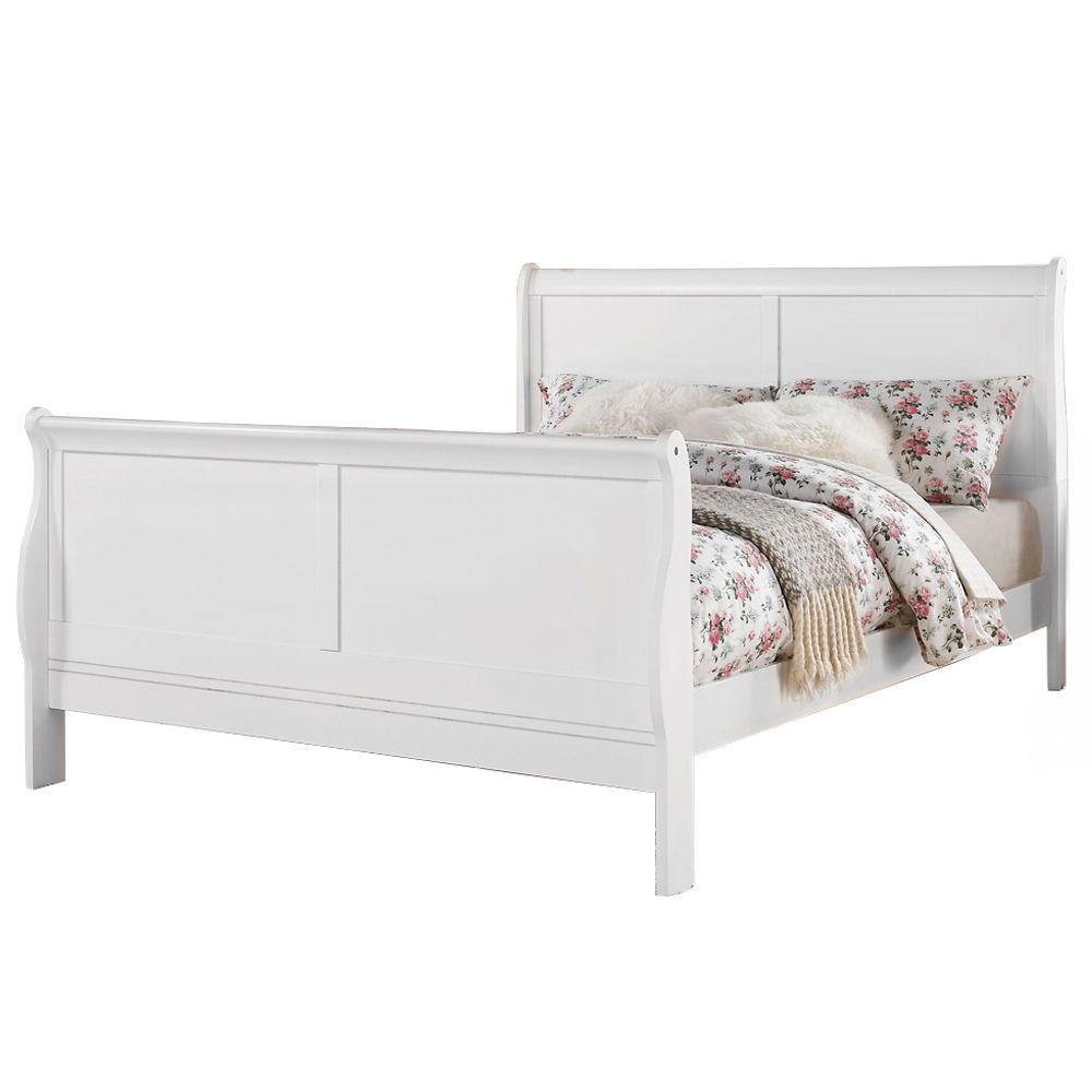 Louis Philippe III - Queen Bed - White, white, view 2