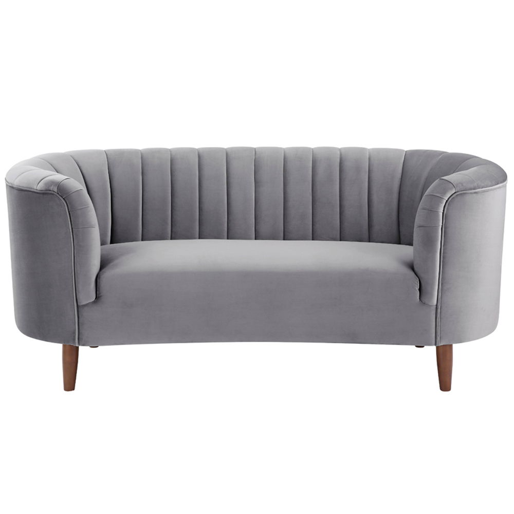 Millephri - Loveseat - Gray Velvet, gray, view 8