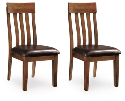 Ralene - Dining UPH Side Chair (Set of 2) - Medium Brown, light brown