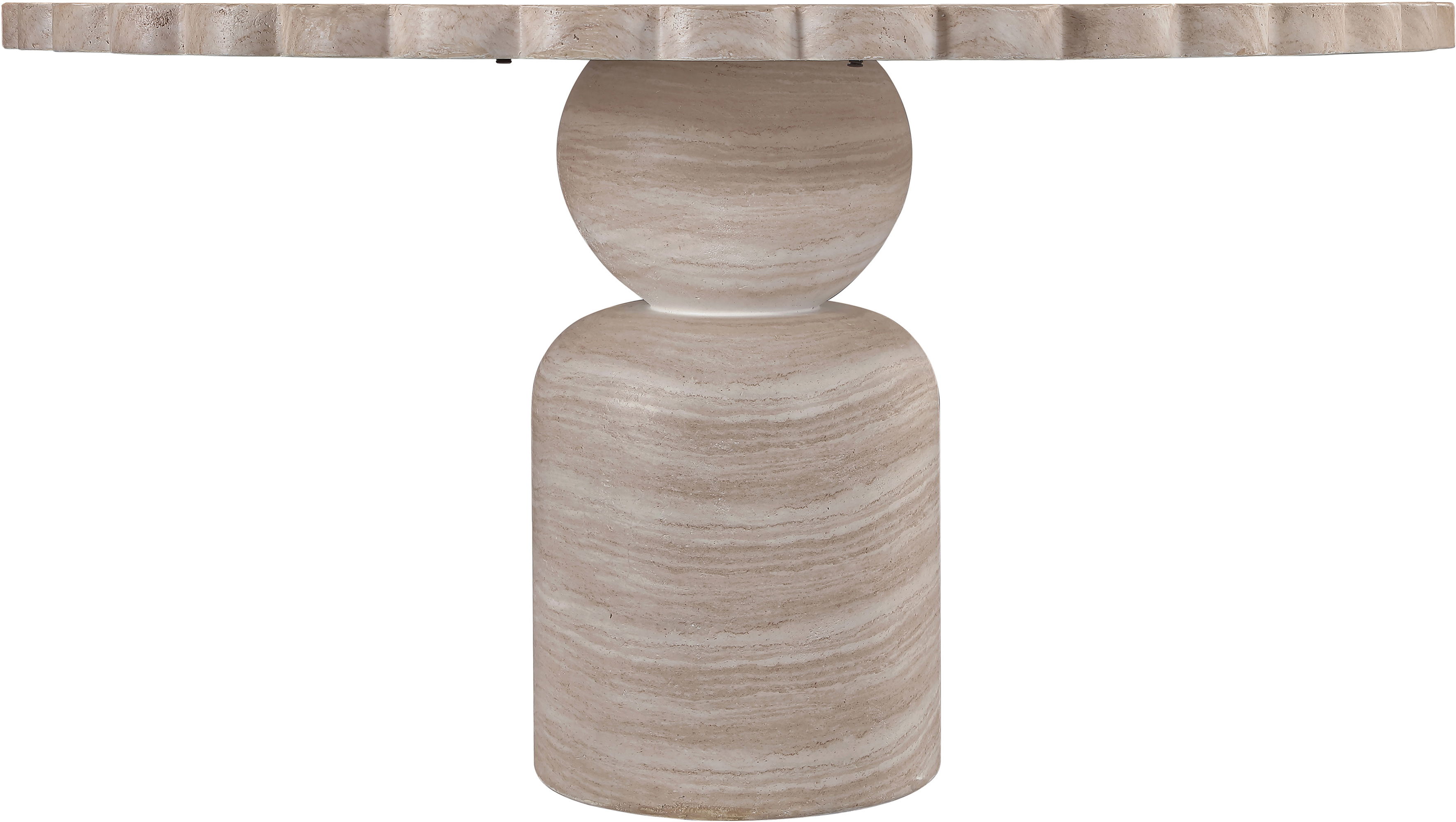 Petalia - 54'' Indoor/Outdoor Dining Table - Travertine