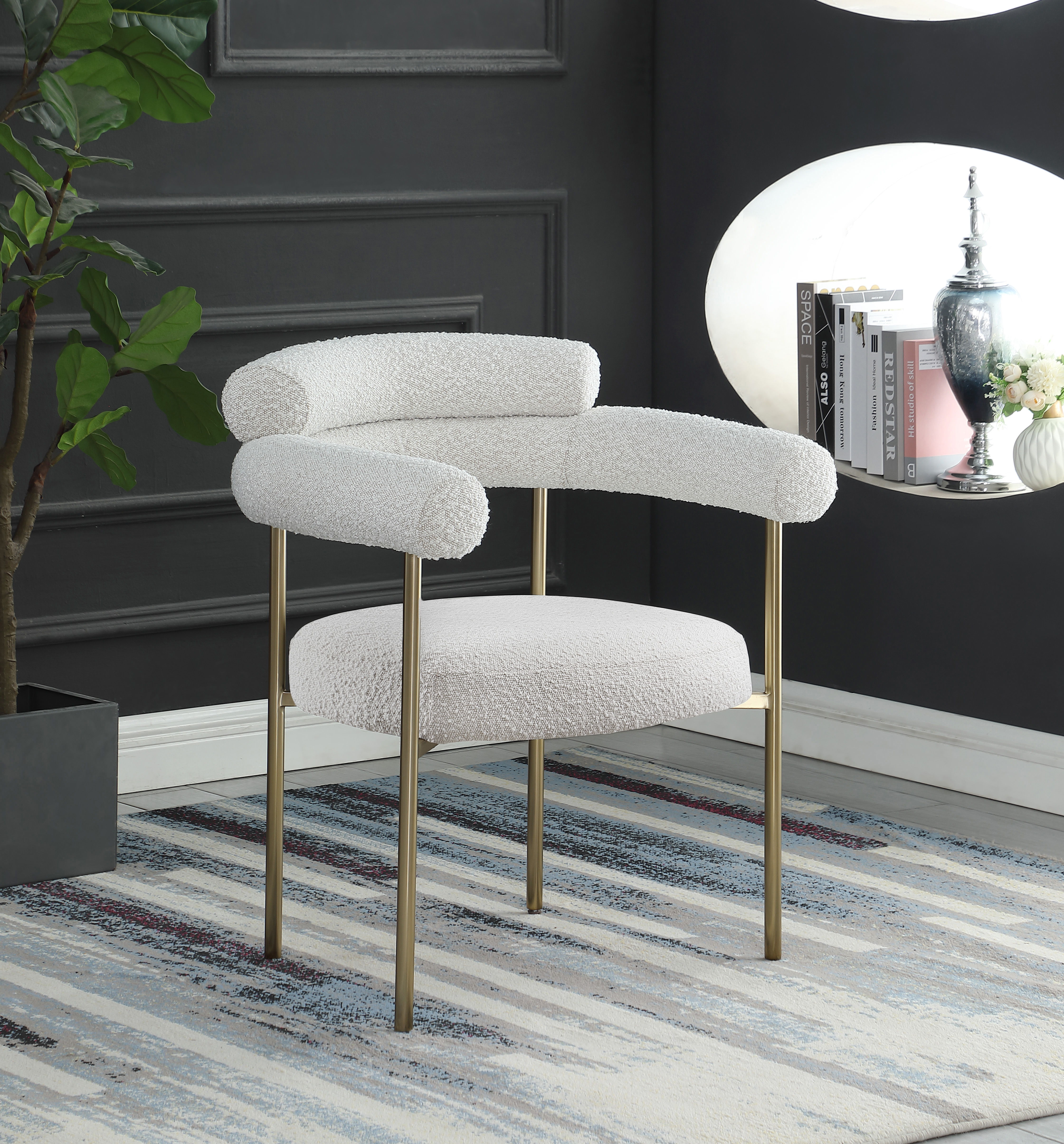 Blake - Fabric Dining Chair (Set of 2) - Cream