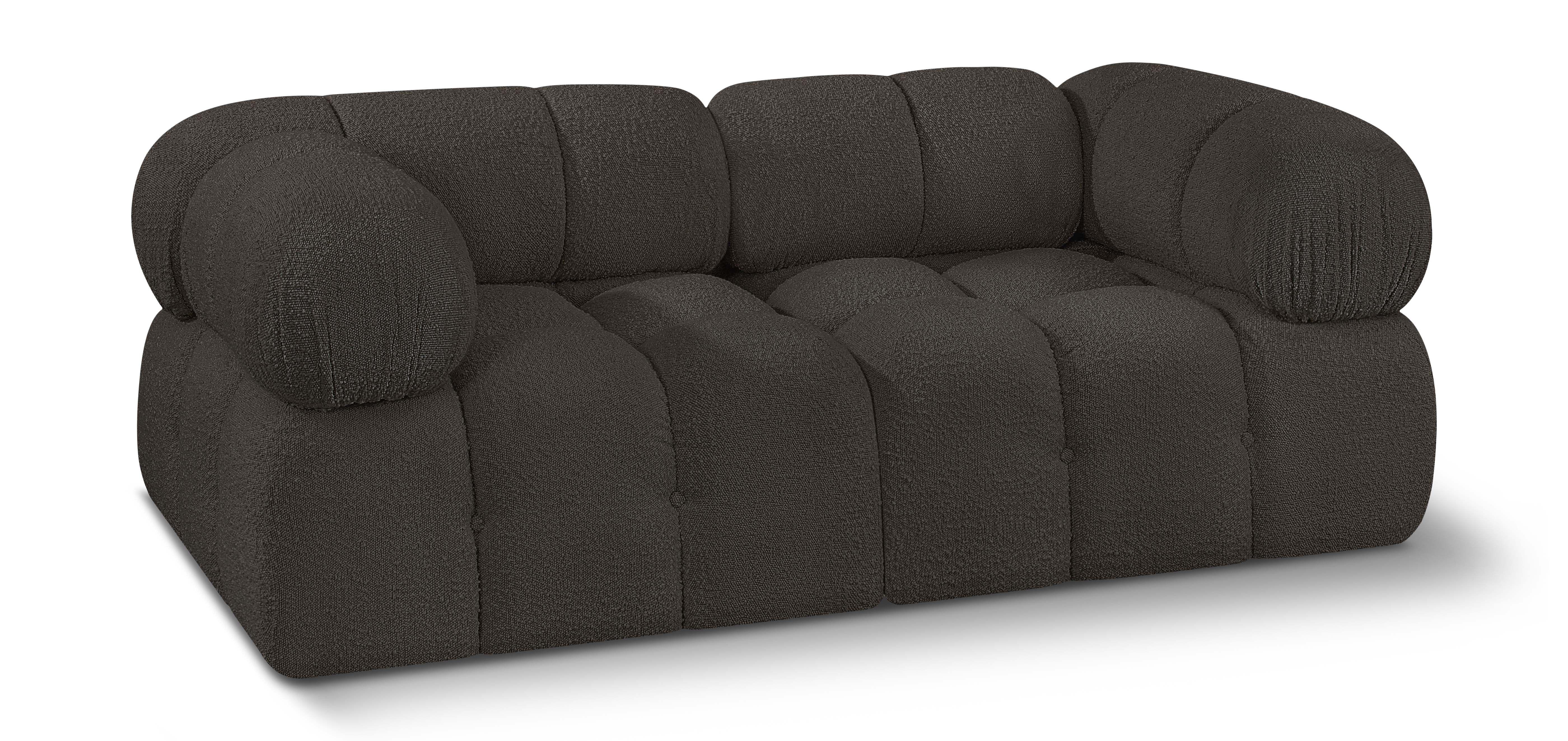 Ames - 2 Seat Modular Sofa - Dark Brown