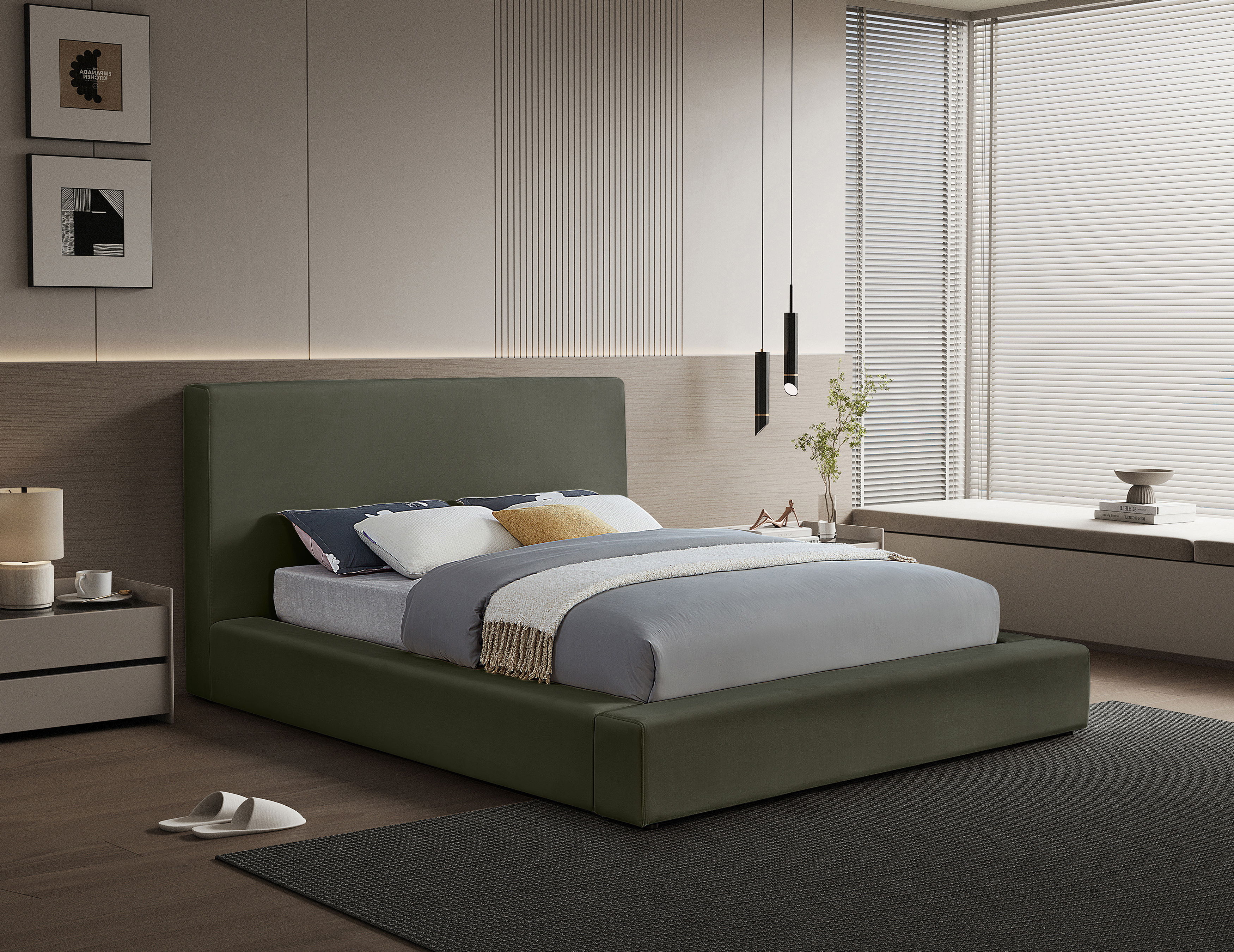 Dorian - King Bed - Green