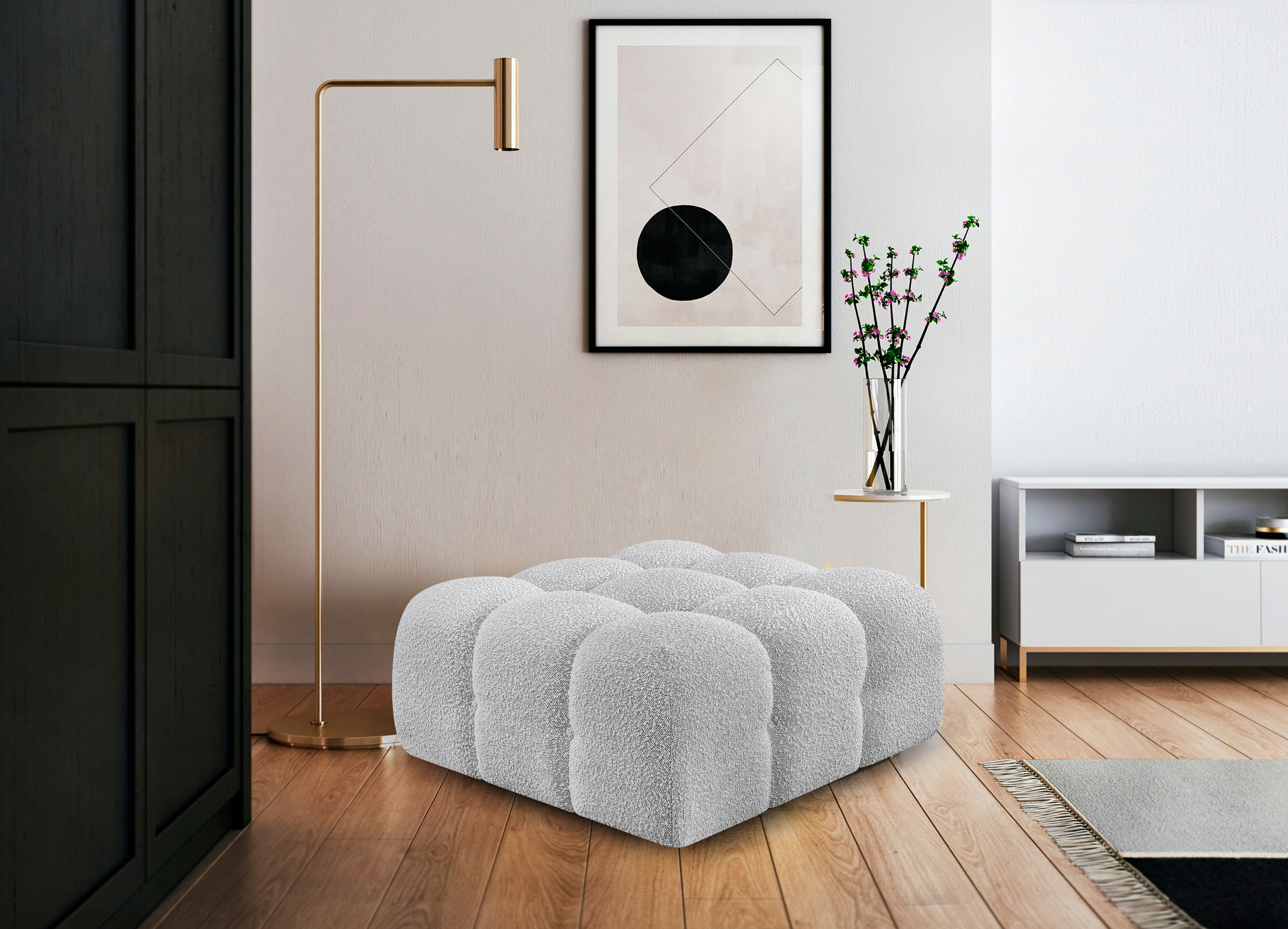 Ames - Ottoman - Gray