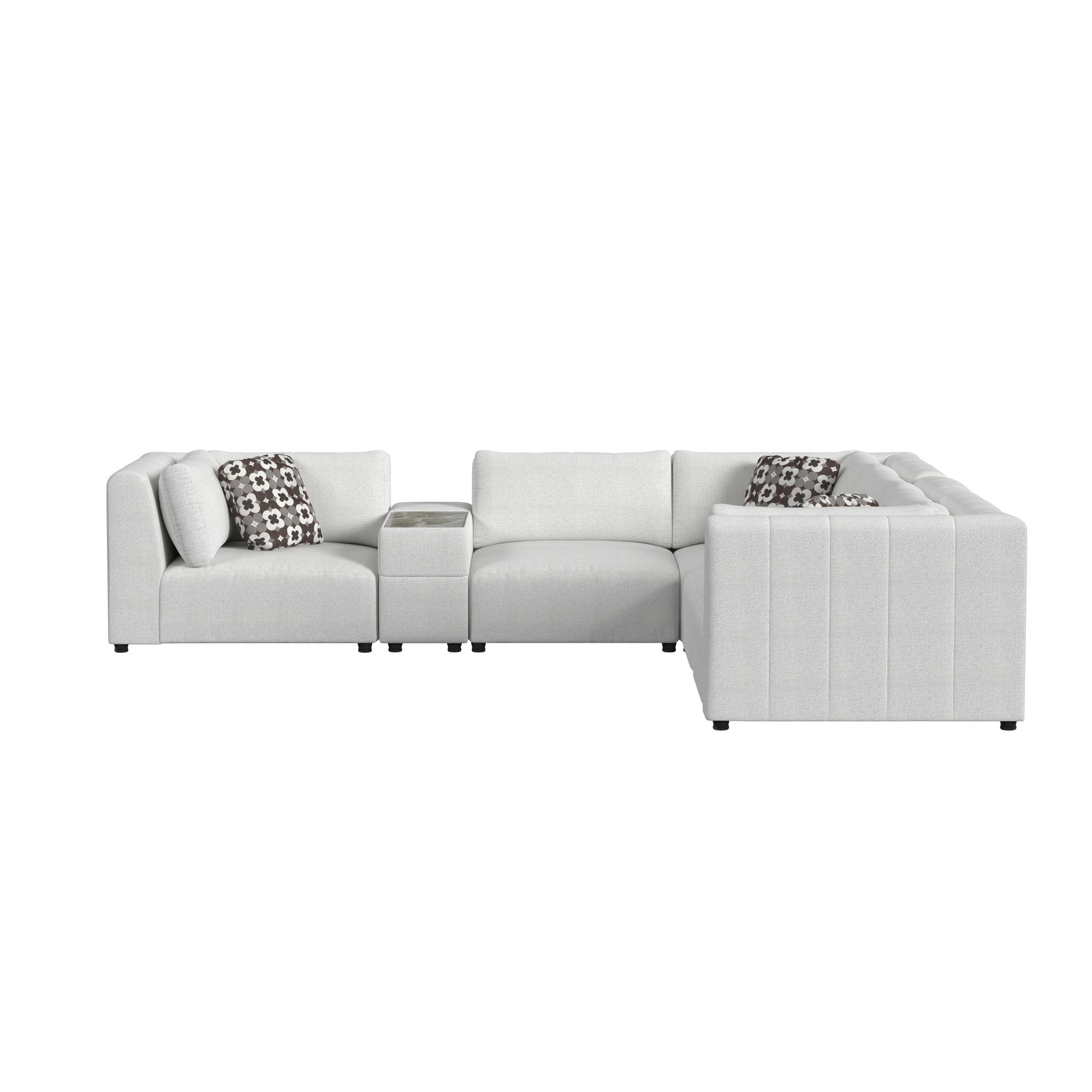 Zandara - 6 Piece Modular Set Sectional - Beige