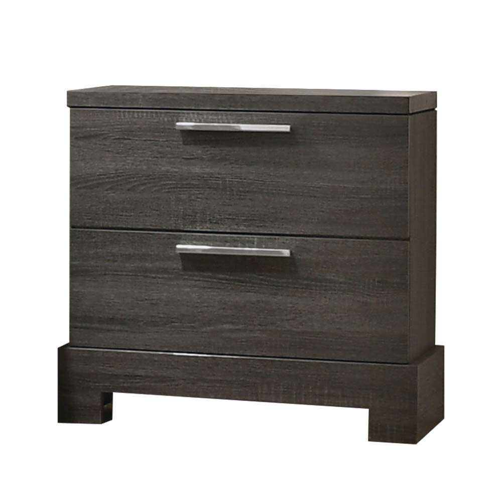 Lantha - Nightstand - Gray Oak, dark gray, view 2