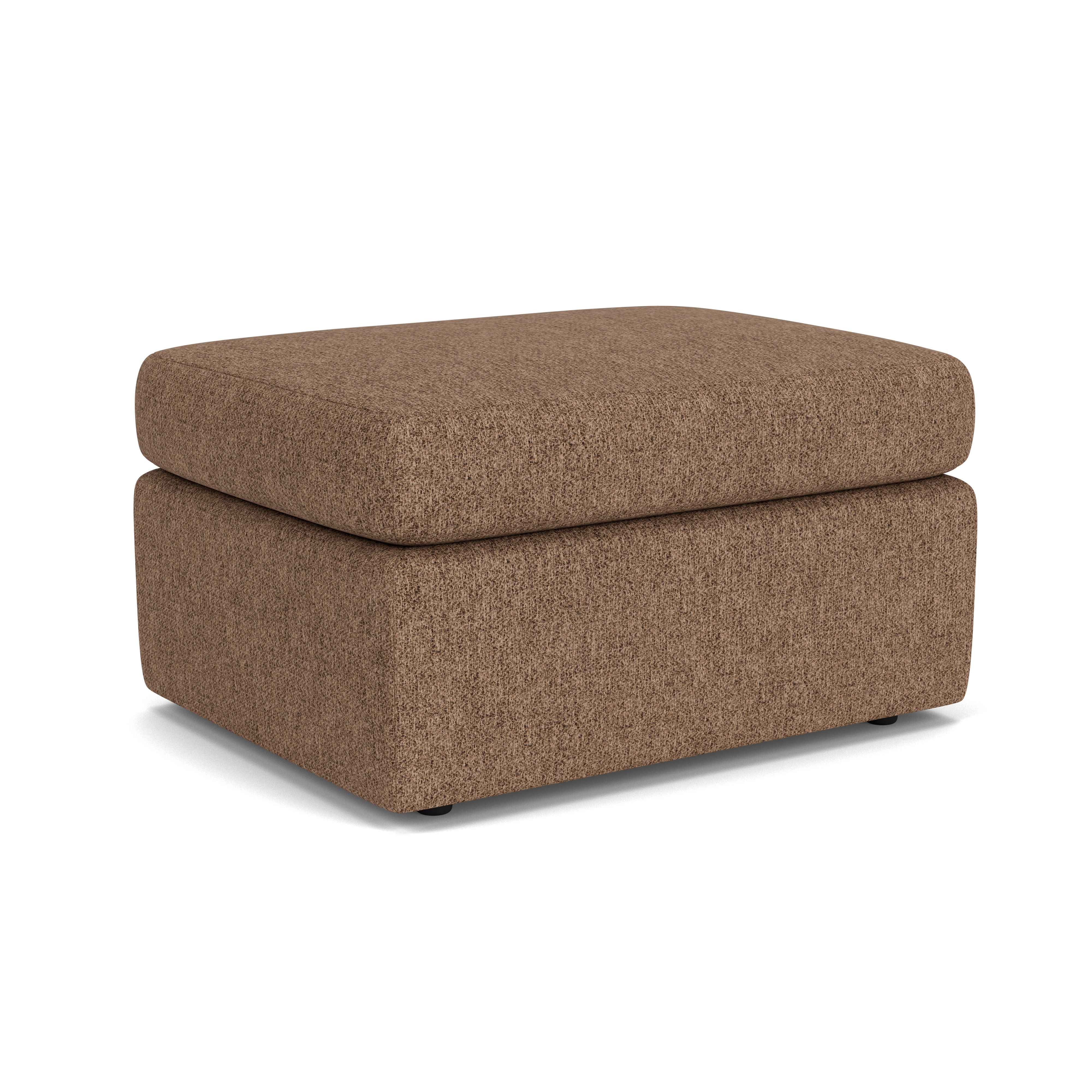 Sky - Fabric Ottoman, light gray, view 2