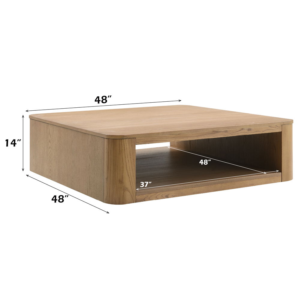 Zoey - Coffee Table - Oak, light brown, view 6