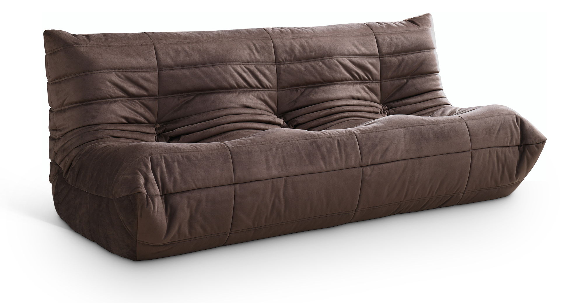 Relax - Velvet 77.75" Upholstered Sofa - Brown