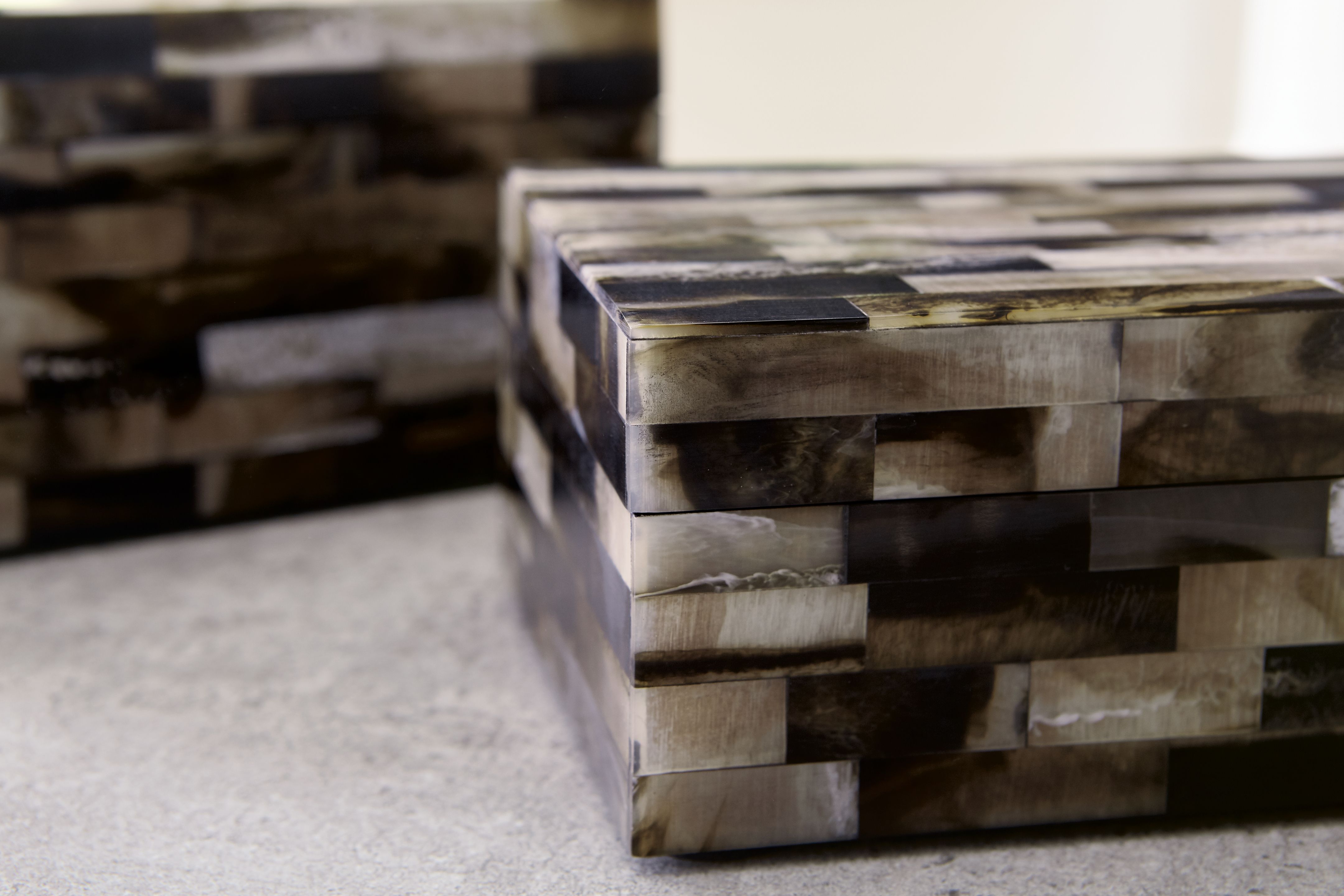 Ellford - Box Set (Set of 2) - Black / Brown / Cream, dark brown