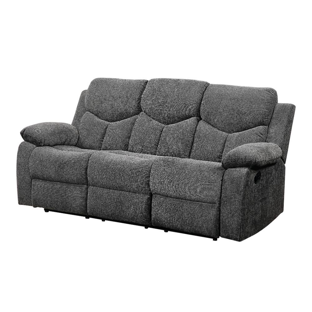 Kalen - Motion Sofa - Gray Chenille, dark gray, view 2