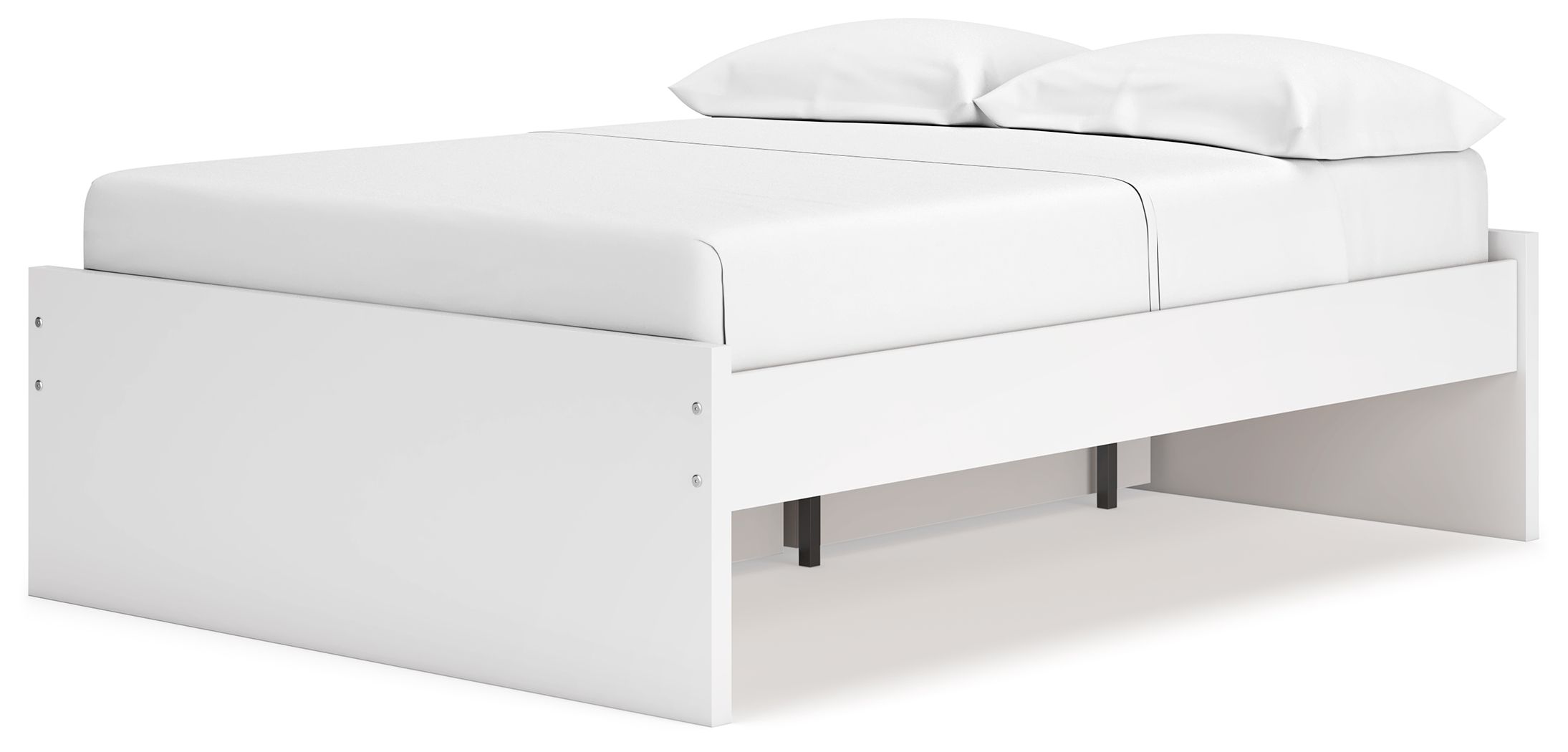 Onita - Full Platform Bed With 1 Side Storage - White