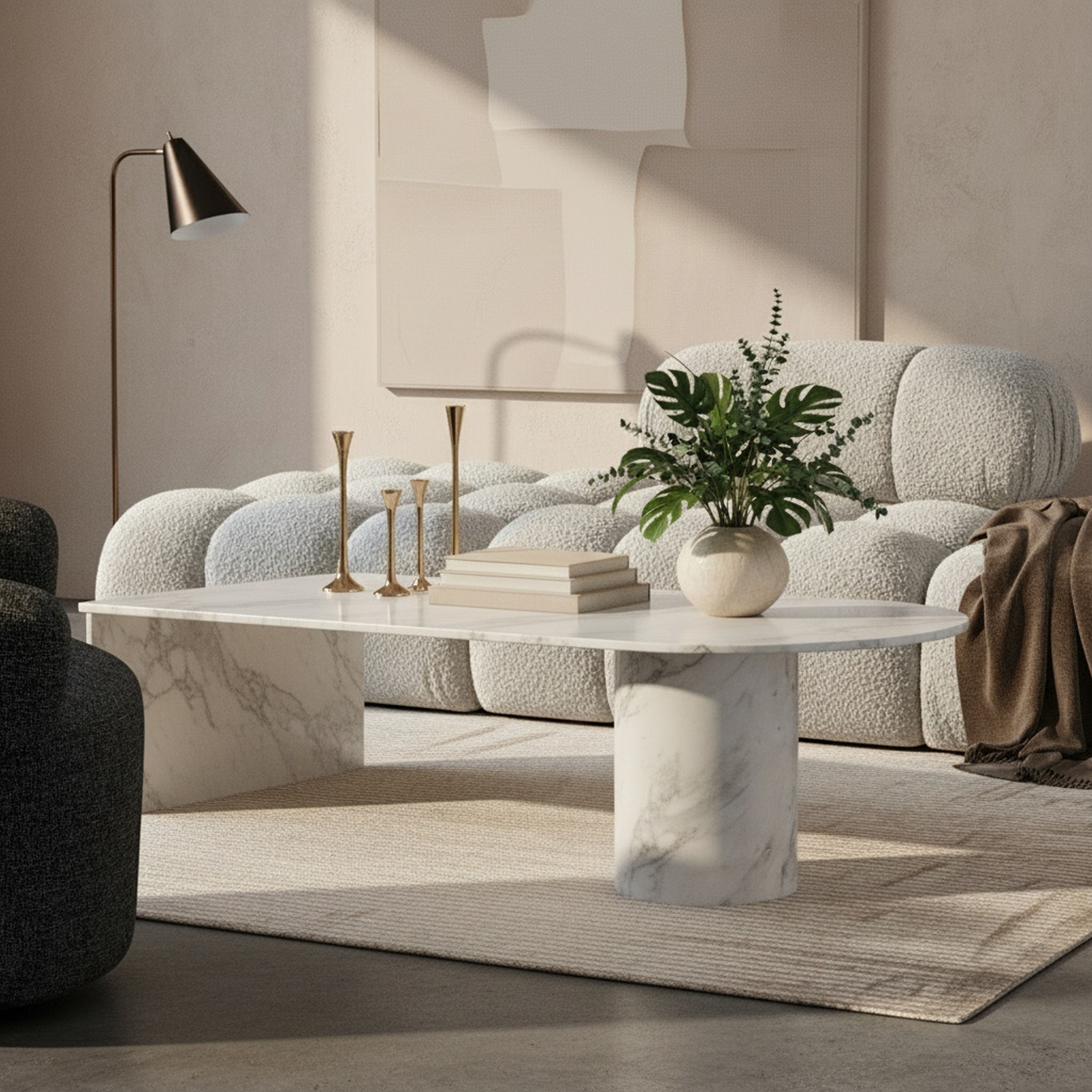 Salerno - Coffee Table - White