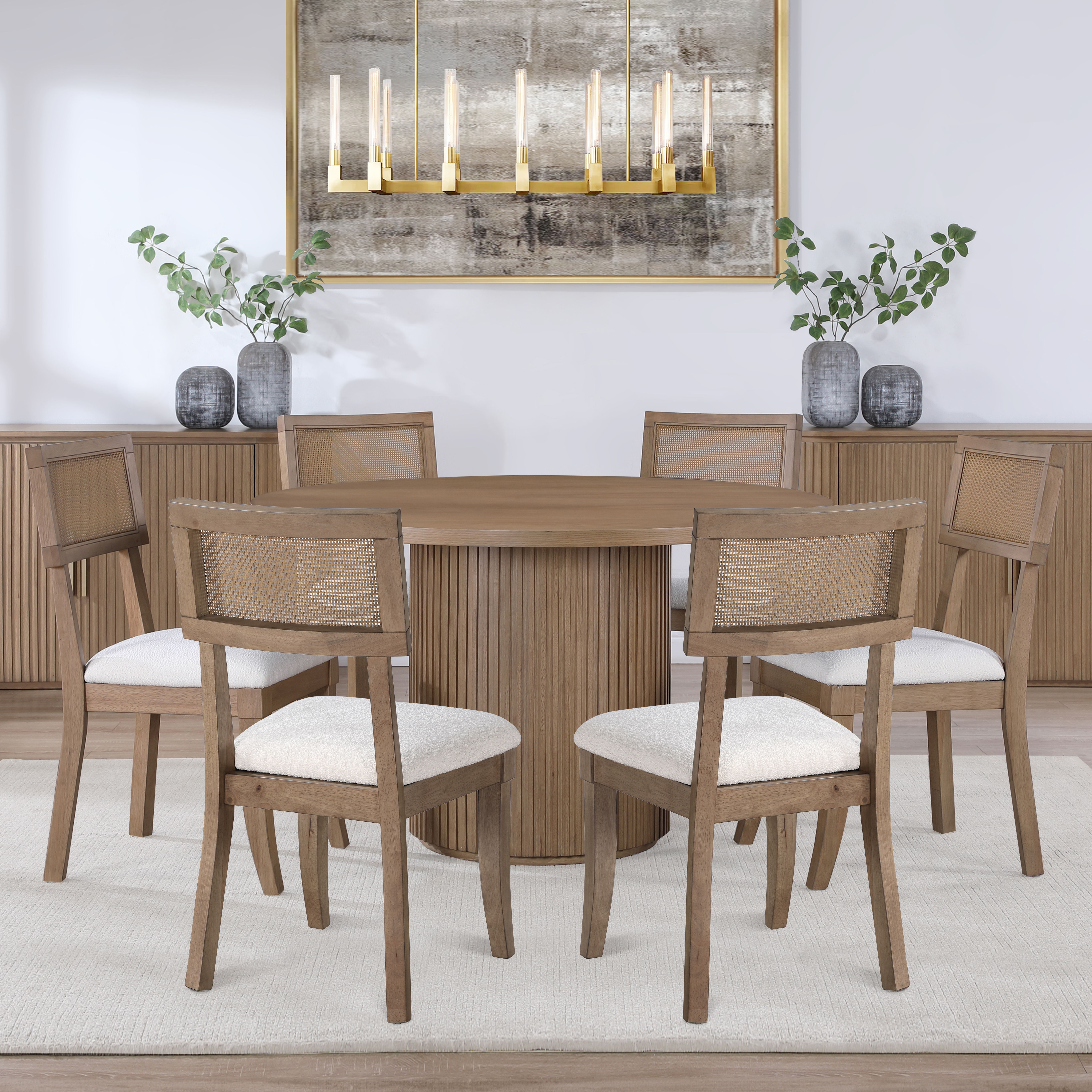 Colvin - 7 Piece Dining Set - Brown