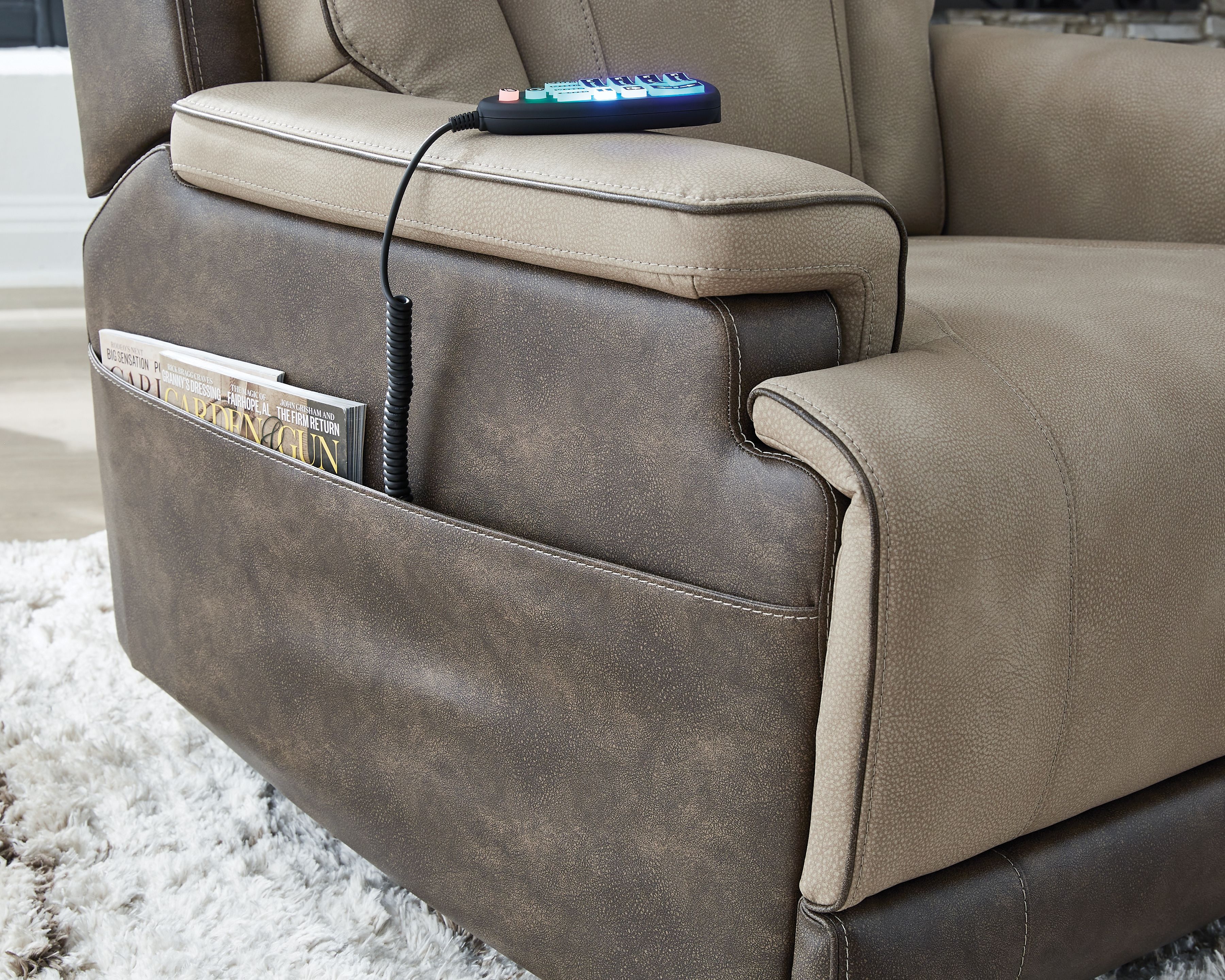Ashley Furniture 4Z-Peaceful Pause - Power Lift Recliner - Sand - Image 12