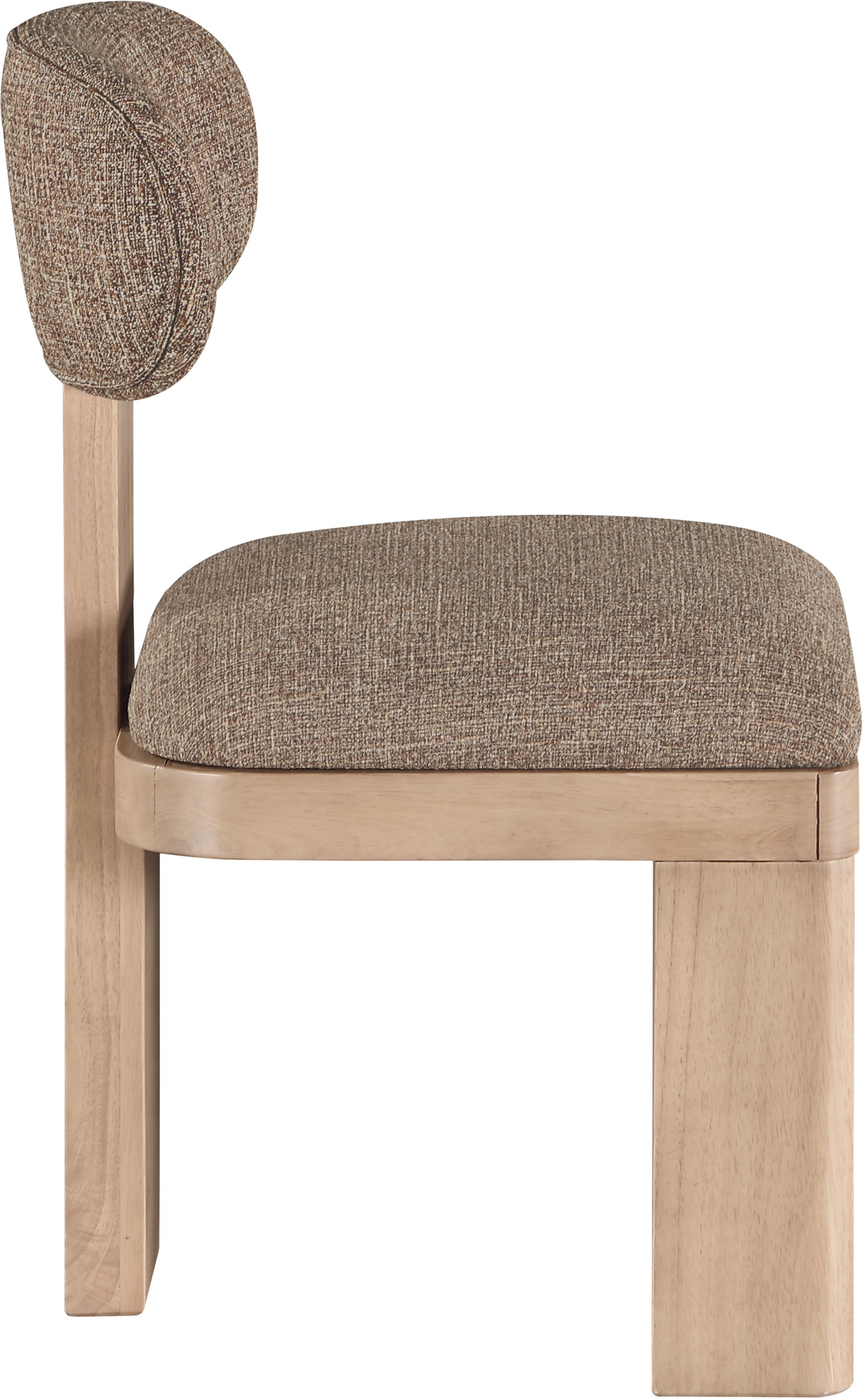 Timbra - Linen Textured Upholstered Dining Chair (Set of 2) - Brown