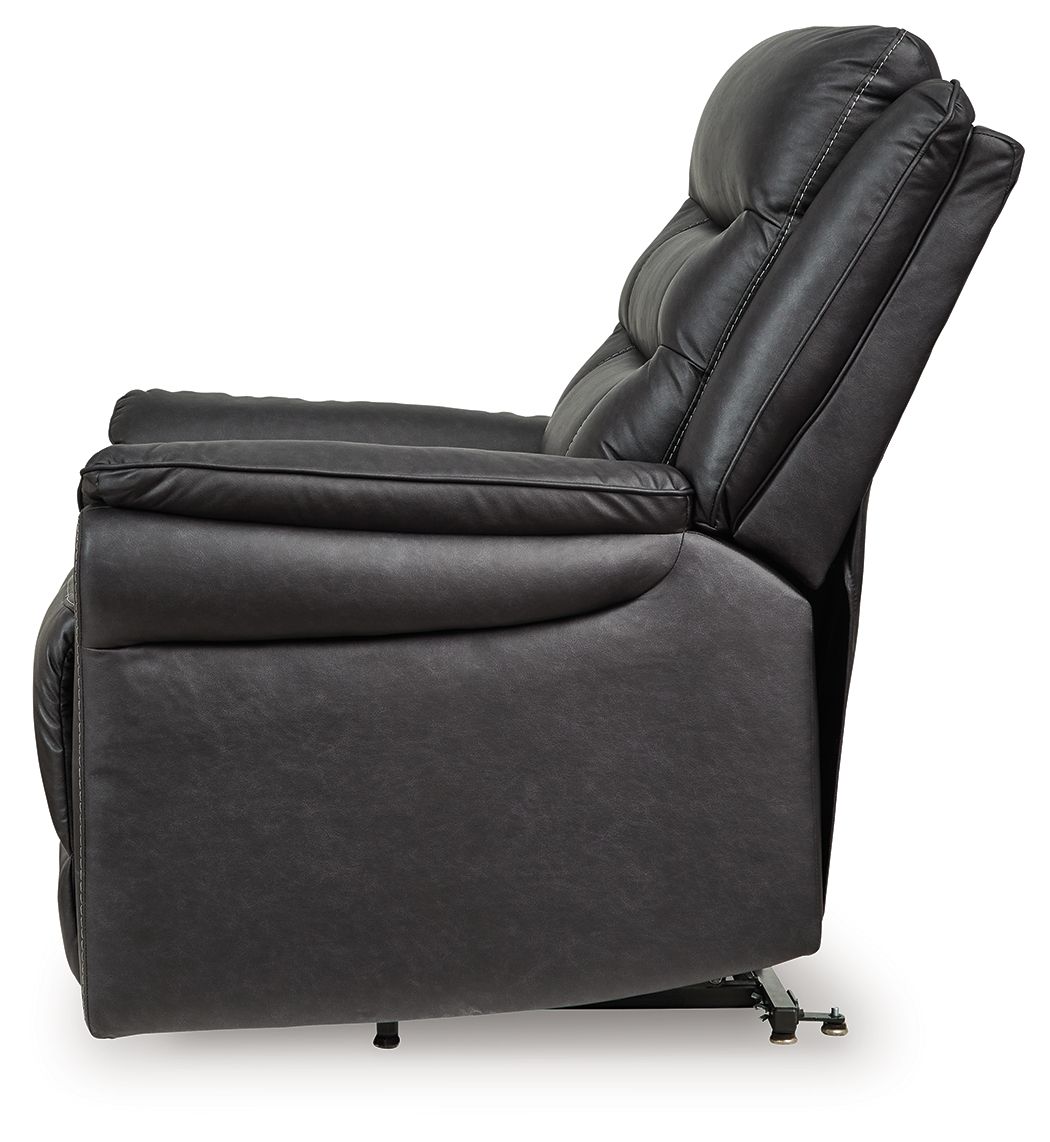 Ashley Furniture Oatman - Power Lift Recliner - Carbon - Image 8