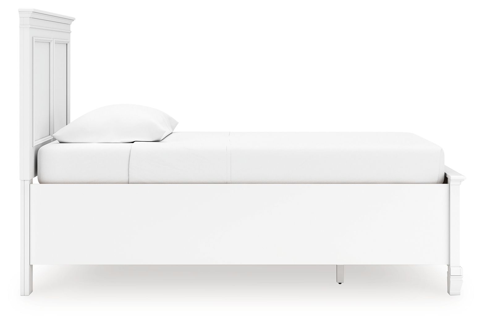 Ashley Furniture Fortman - Twin Panel Storage Bed - White - Image 7