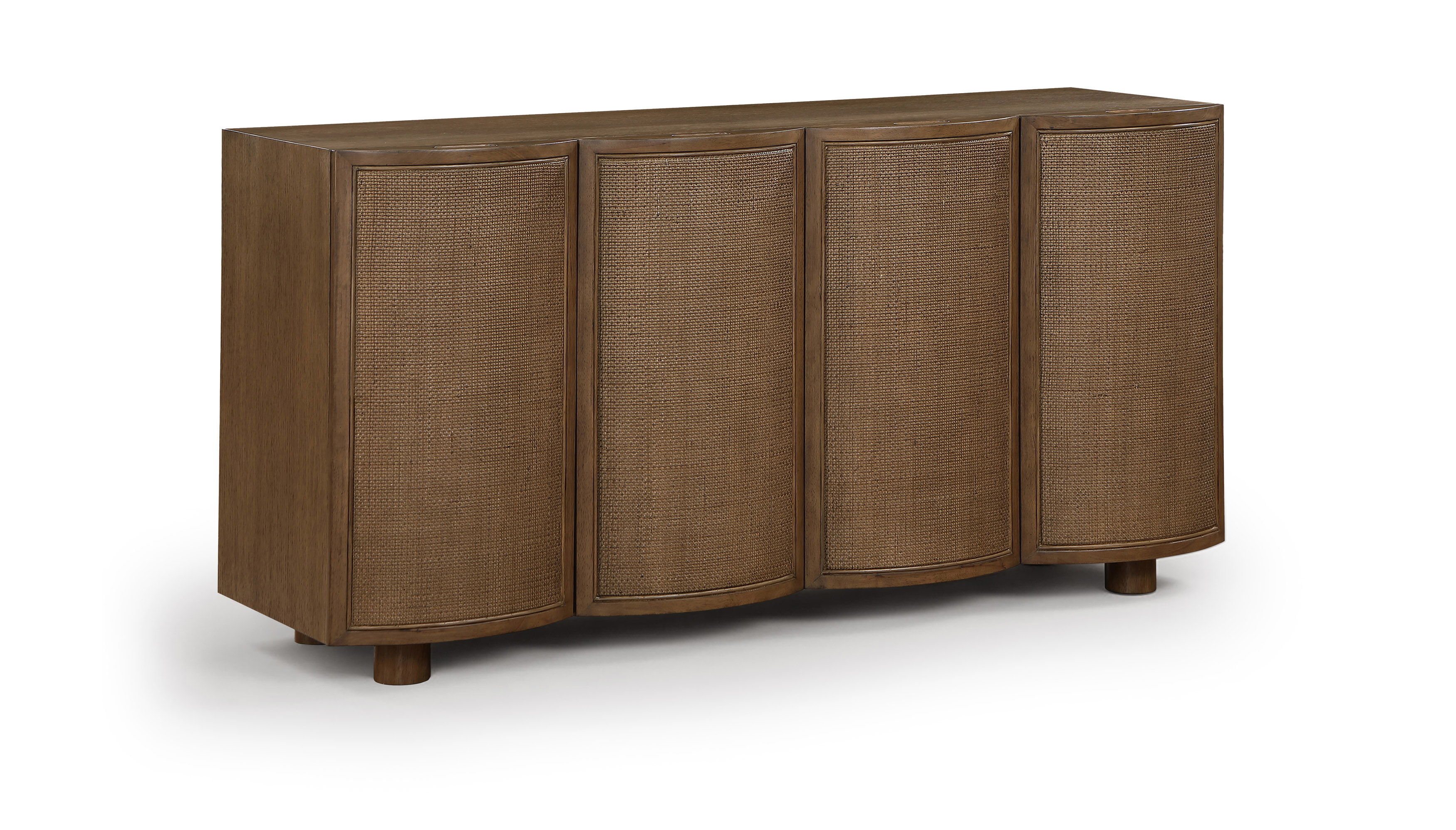 Norin - Solid Wood And Oak Veneer Sideboard/Buffet - Brown
