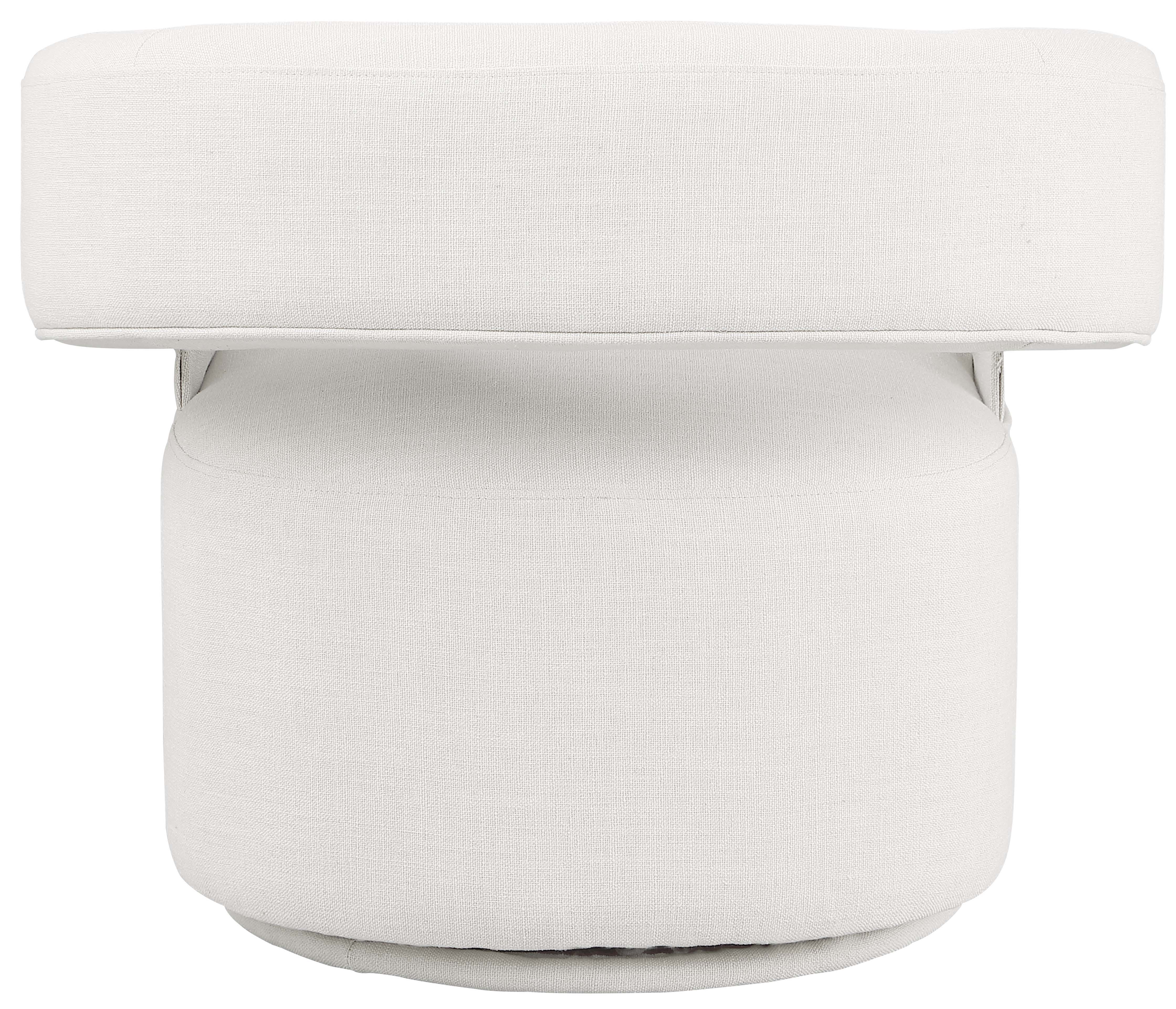Niya - Swivel Accent Chair - Cream
