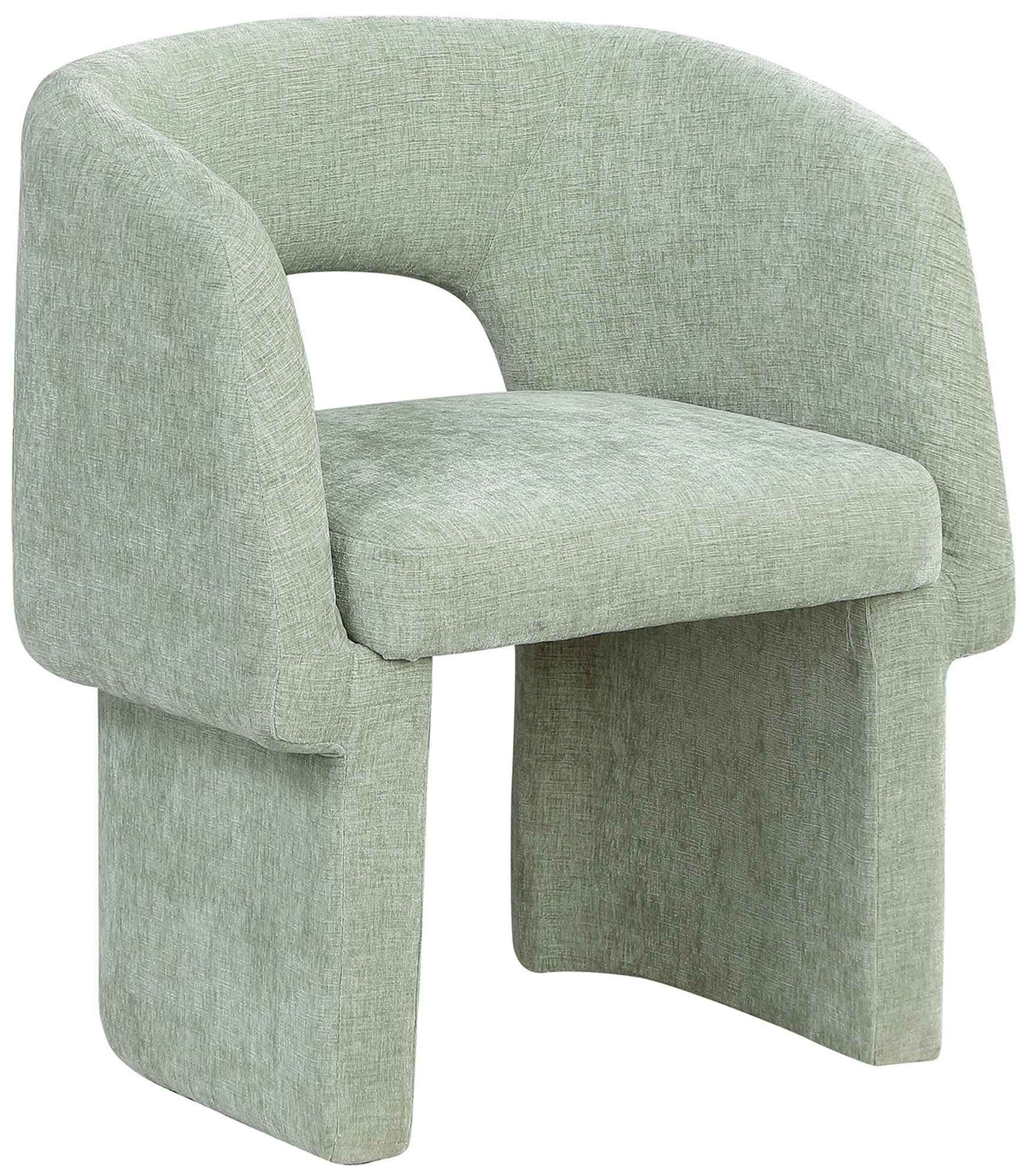 Emmet - Chenille Dining Chair / Accent Chair - Mint