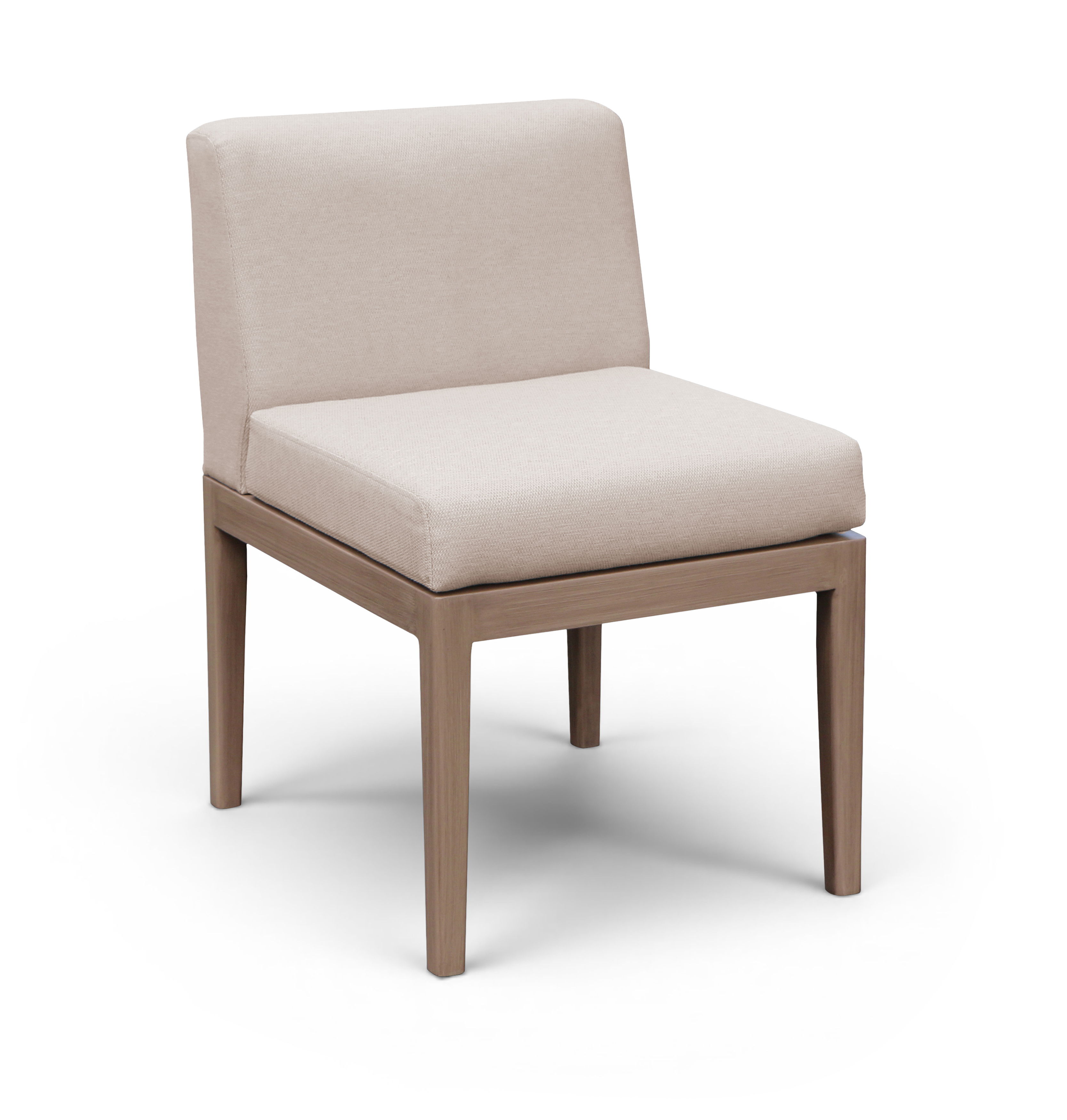 Solace - Olefin Performance Fabric Outdoor Patio Dining Side Chair - Beige