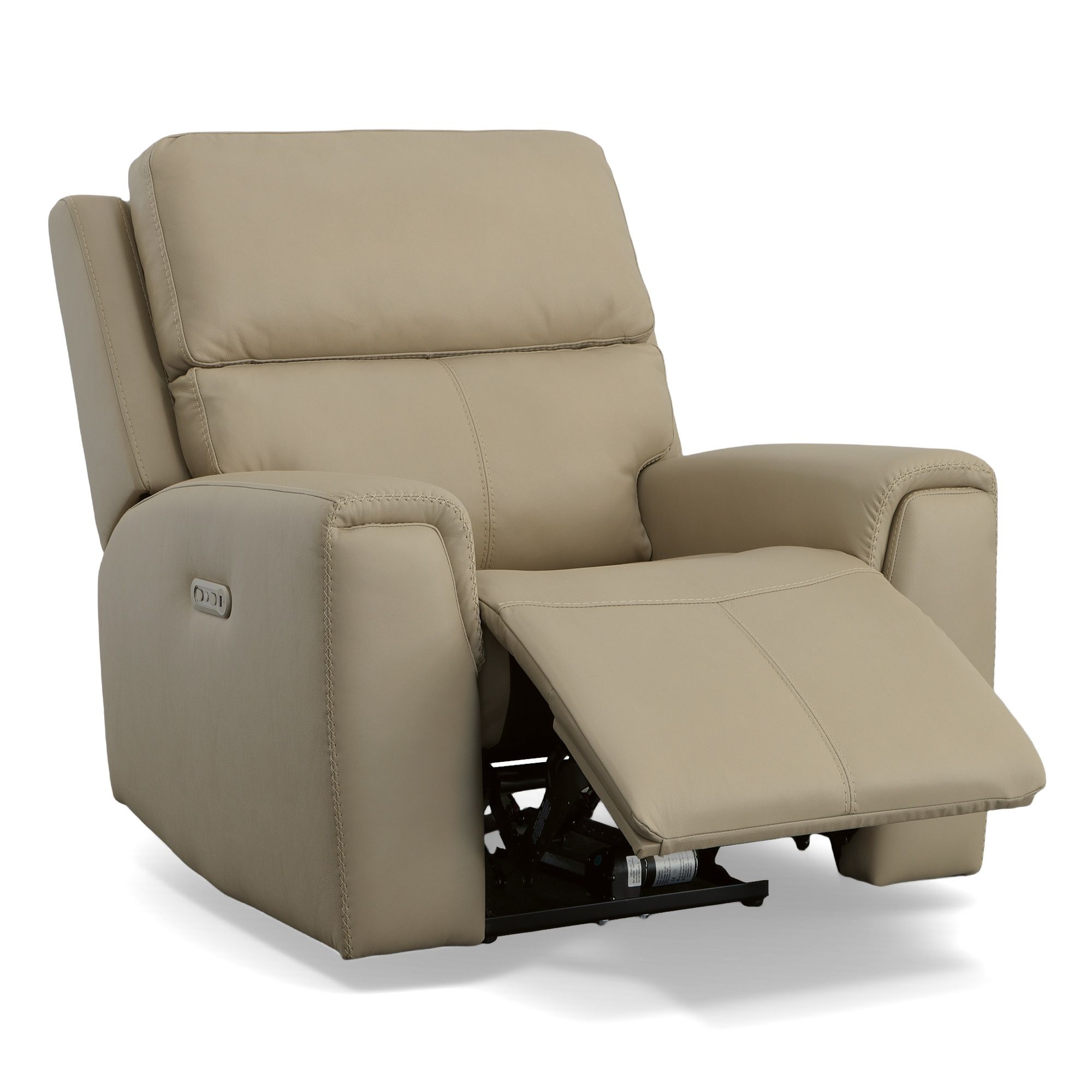 Jarvis - Power Recliner With Power Headrest - Parchment, beige, view 4
