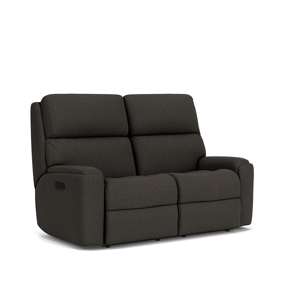 Rio - Transitional Fabric Reclining Loveseat, beige, view 2