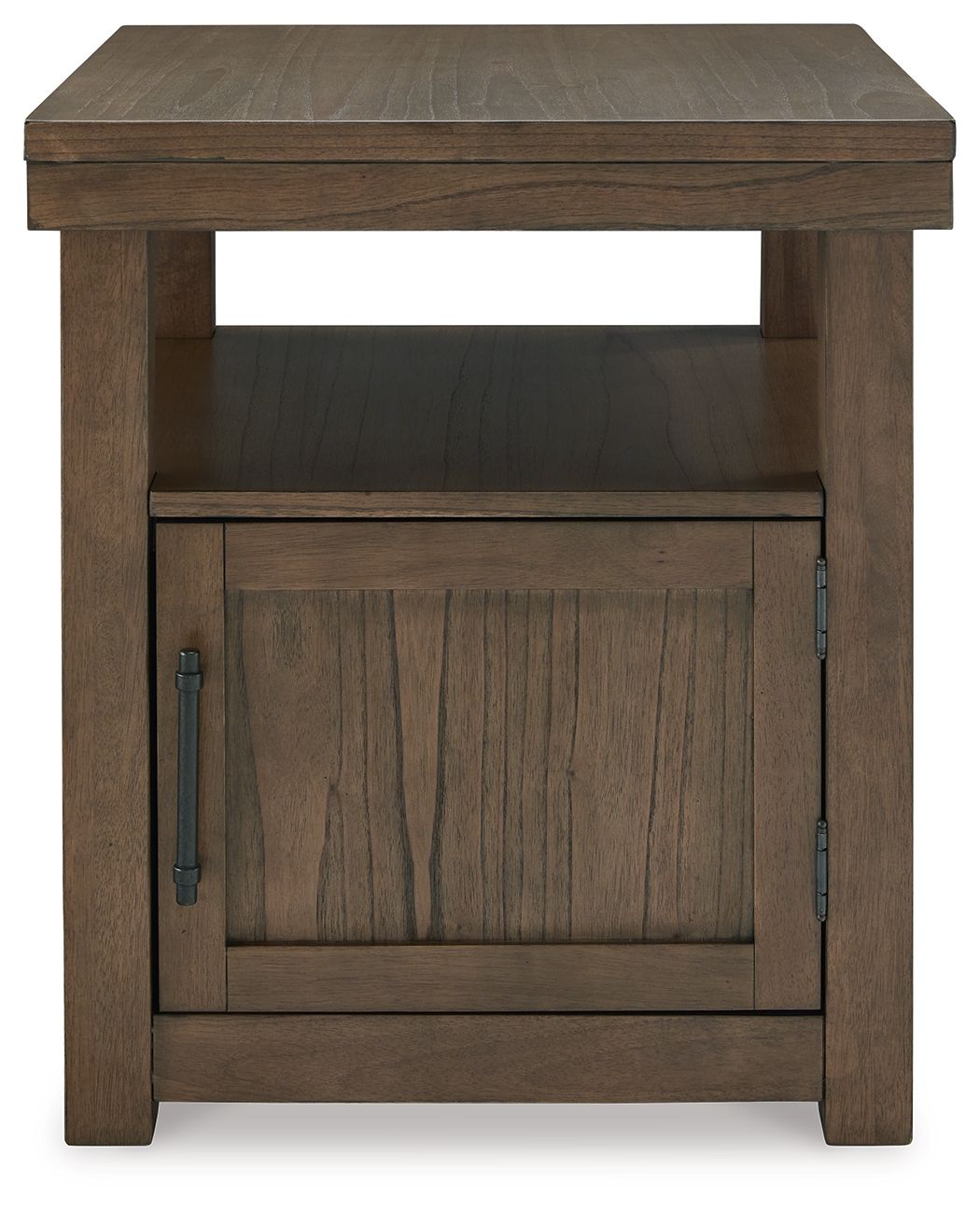 Ashley Furniture Boardernest - Rectangular End Table - Brown - Image 4
