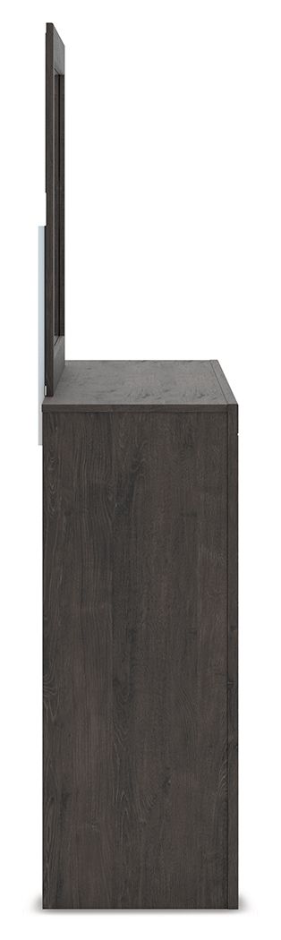 Ashley Furniture Fraluna - Dresser And Mirror - Charcoal - Image 7