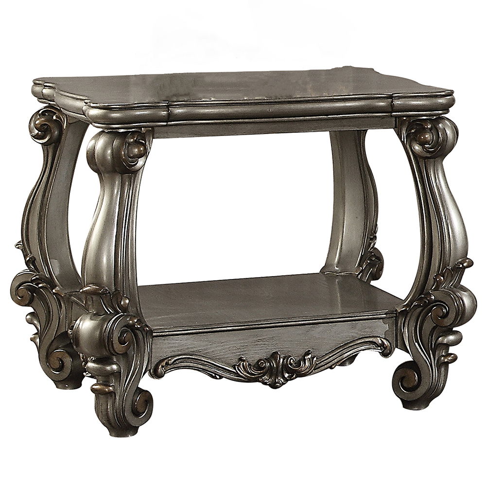 Versailles - End Table - Antique Platinum, silver, view 2