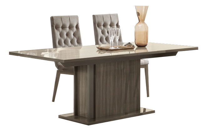 Volare - Dining Table With Extension - Dark Gray