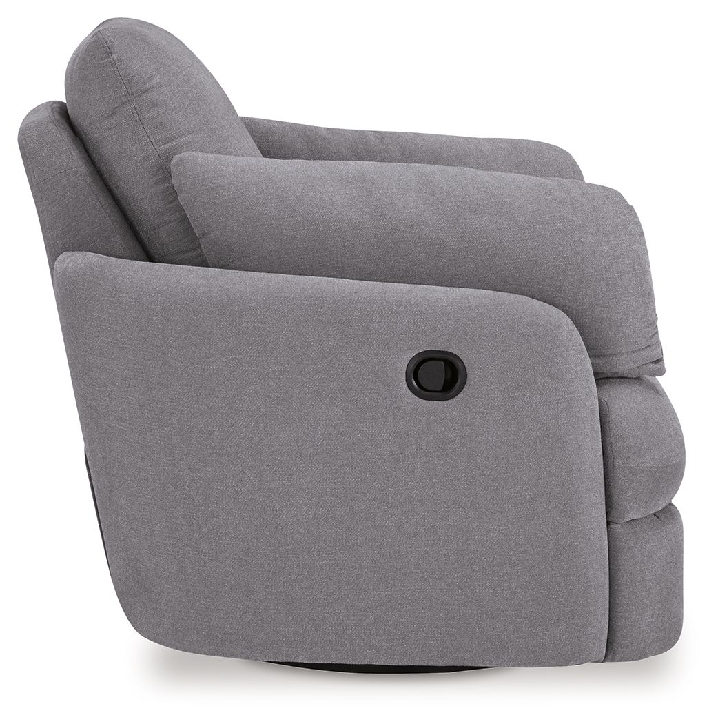 Ashley Furniture Modmax - Swivel Glider Recliner - Granite - Image 6
