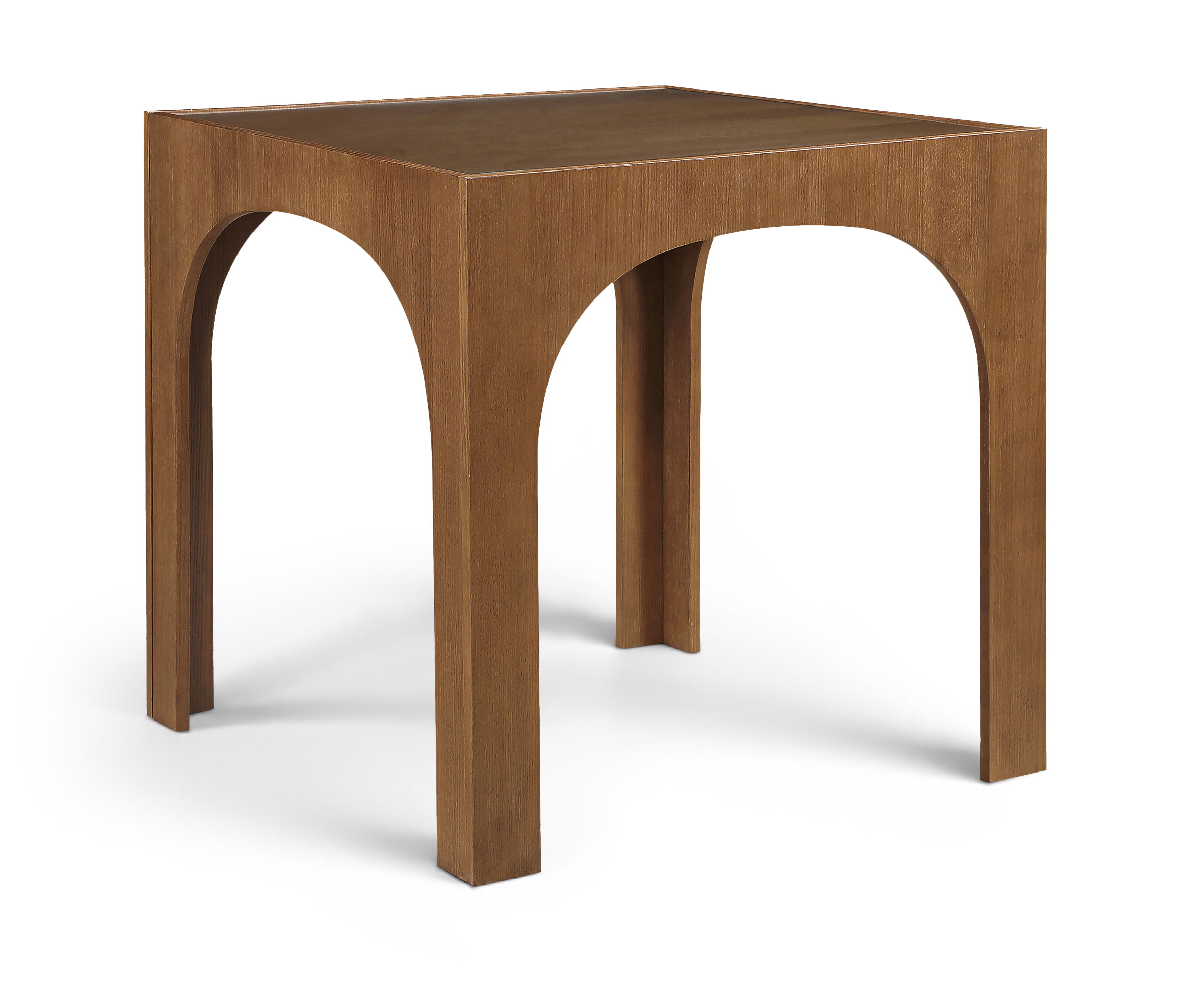 Waldorf - Tempered Glass Top Counter Height Table - Brown