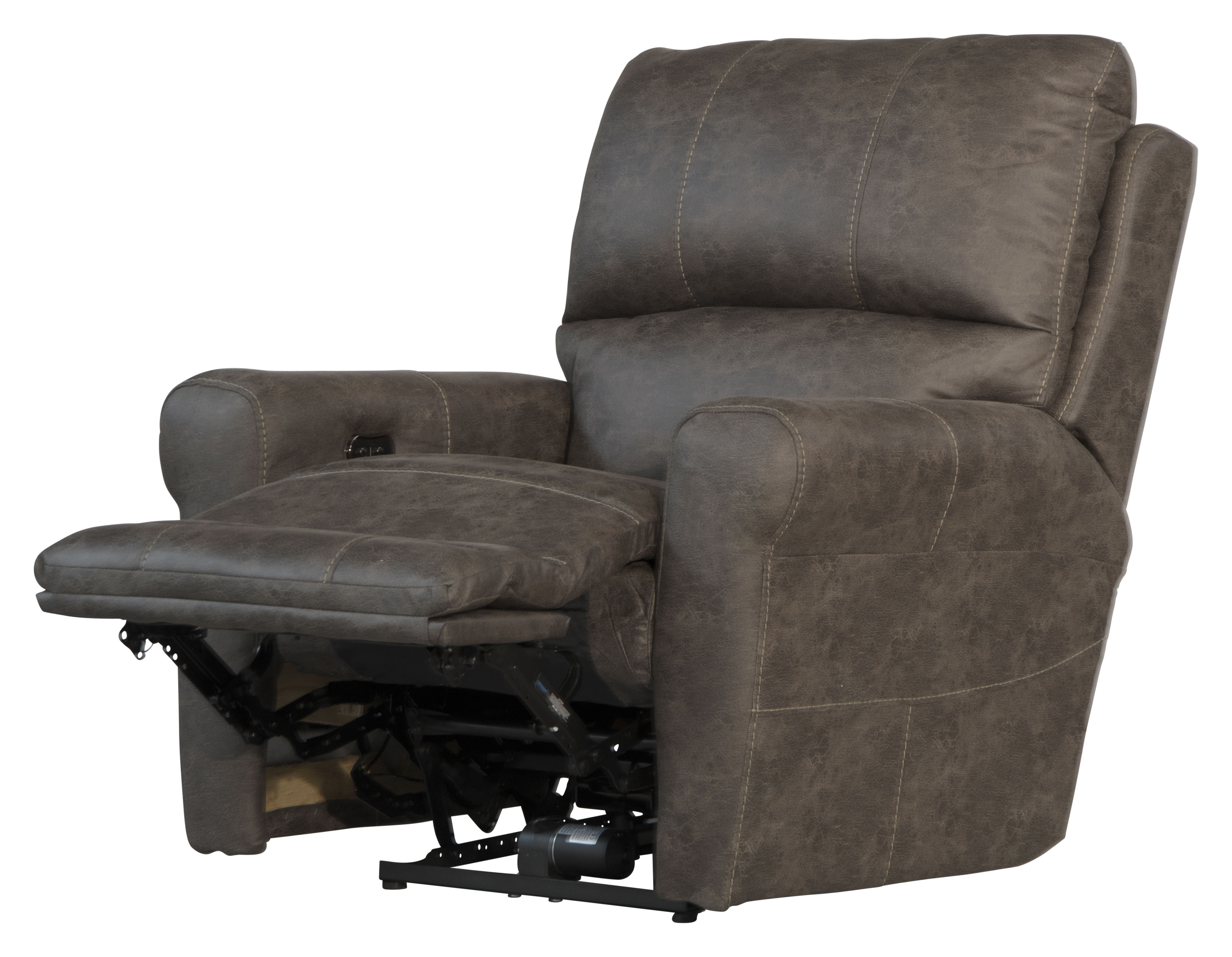 Maddie - Faux Leather Power Wall Hugger Recliner - Ash