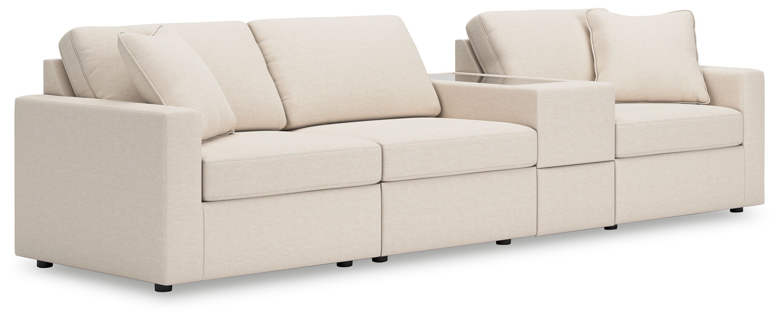 4 Pc · Sectional With Storage Console
