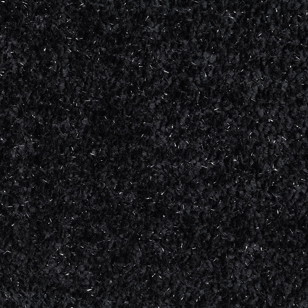 Lucifer - Sectional Sofa With 3 Pillows - Black Shimmer Chenille, black, view 5