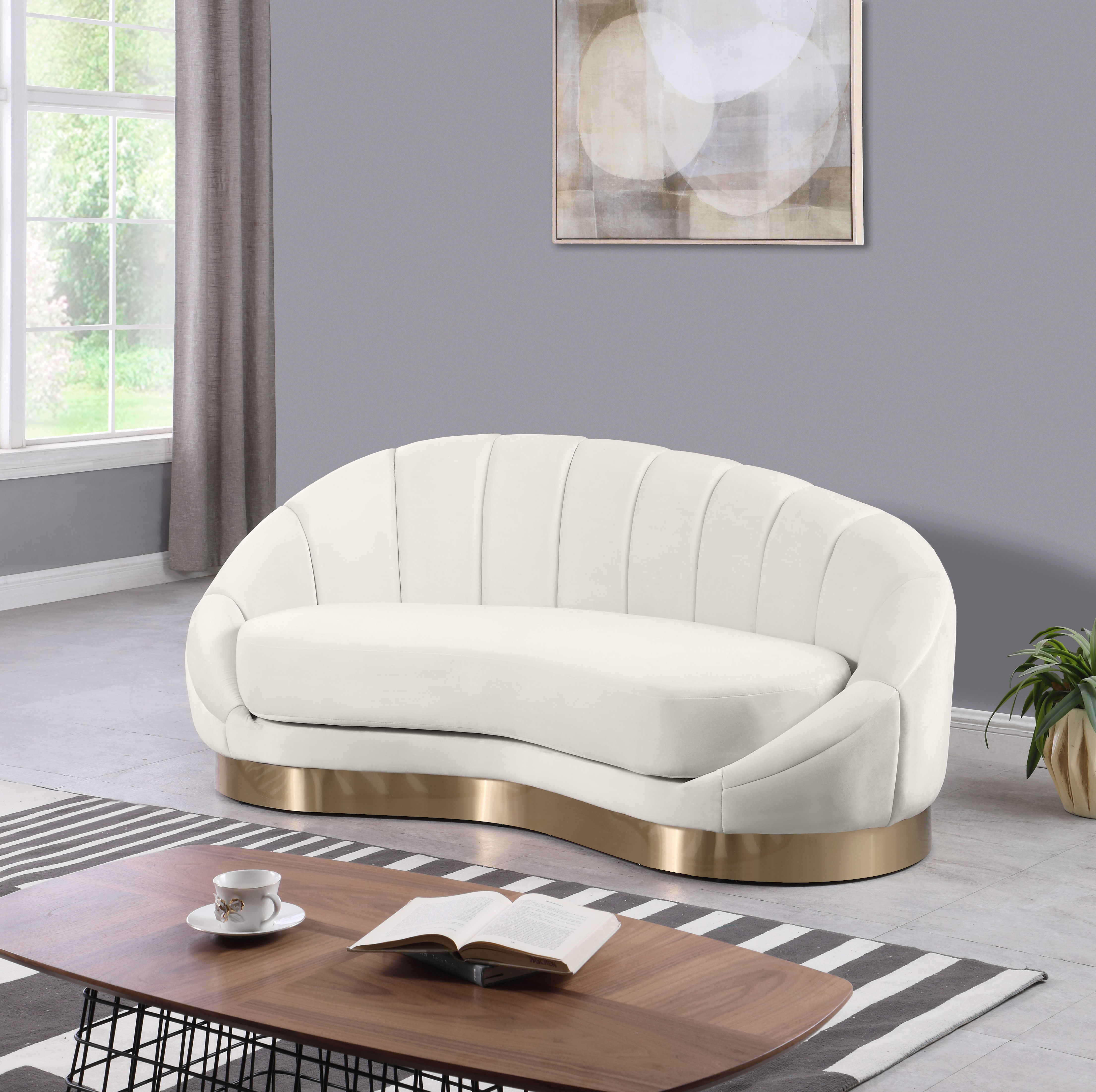 Shelly - Chaise - Cream