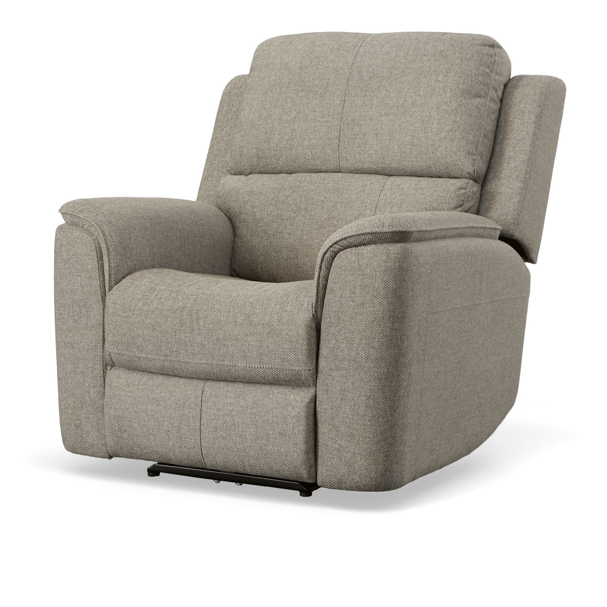 Henry - Power Recliner With Power Headrest & Lumbar - Fog, gray