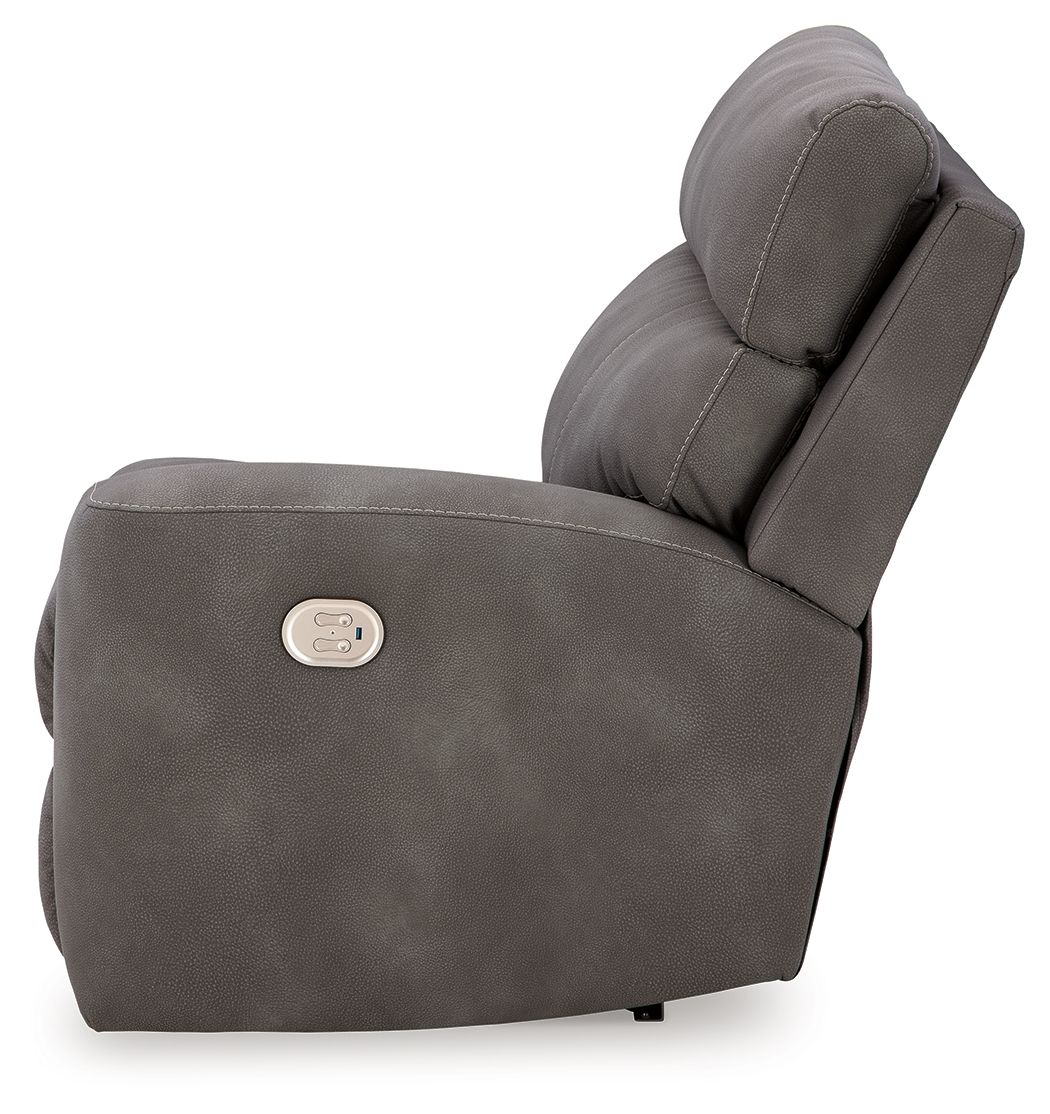 Ashley Furniture Next-Gen Durapella - 3-Piece Power Reclining Sectional - Slate - Image 10