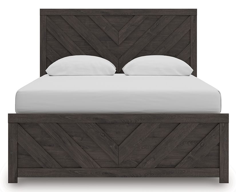 Ashley Furniture Prendonea - Queen Panel Bed - Charcoal - Image 5