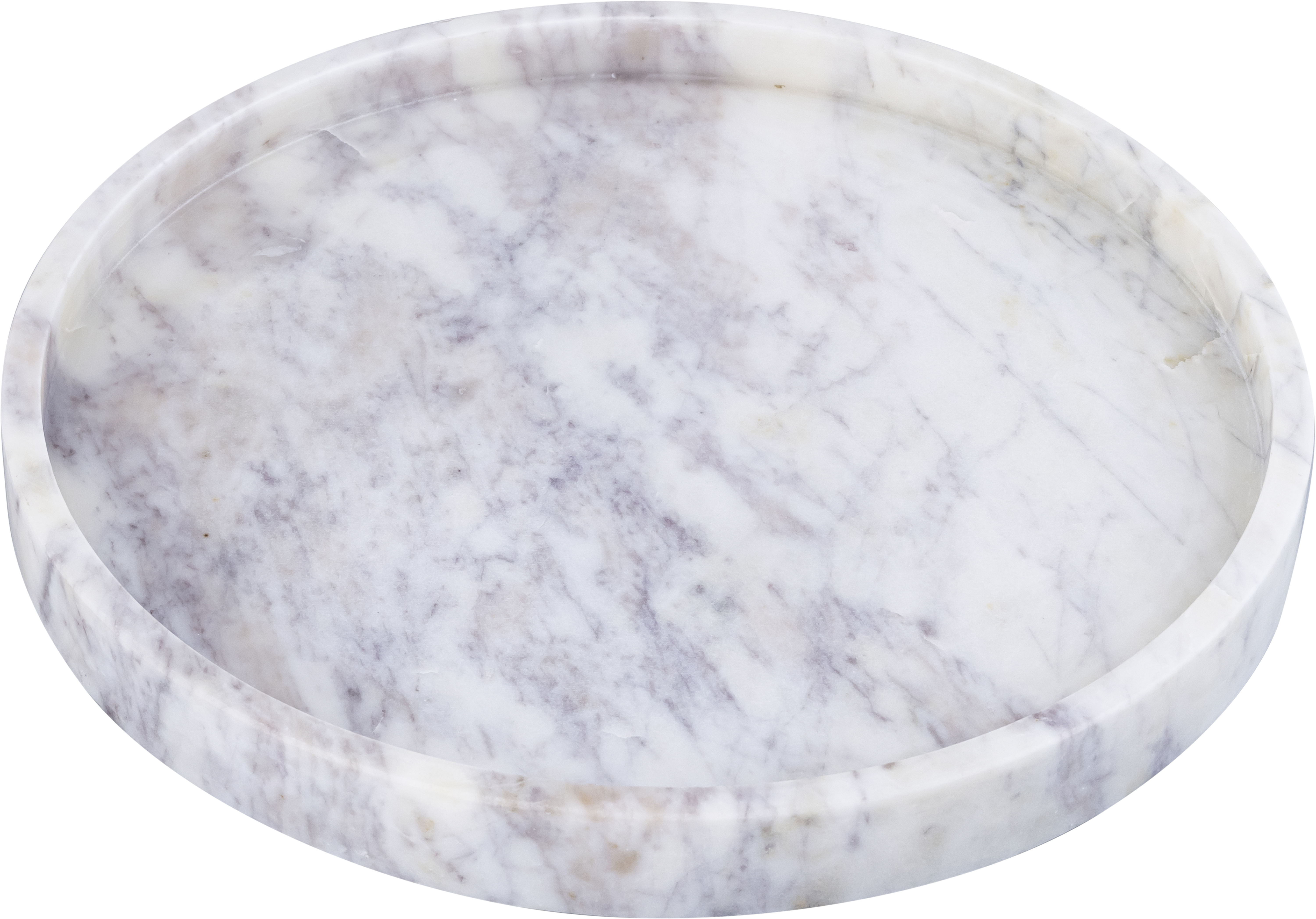 Barletta - Marble Round Tray - White