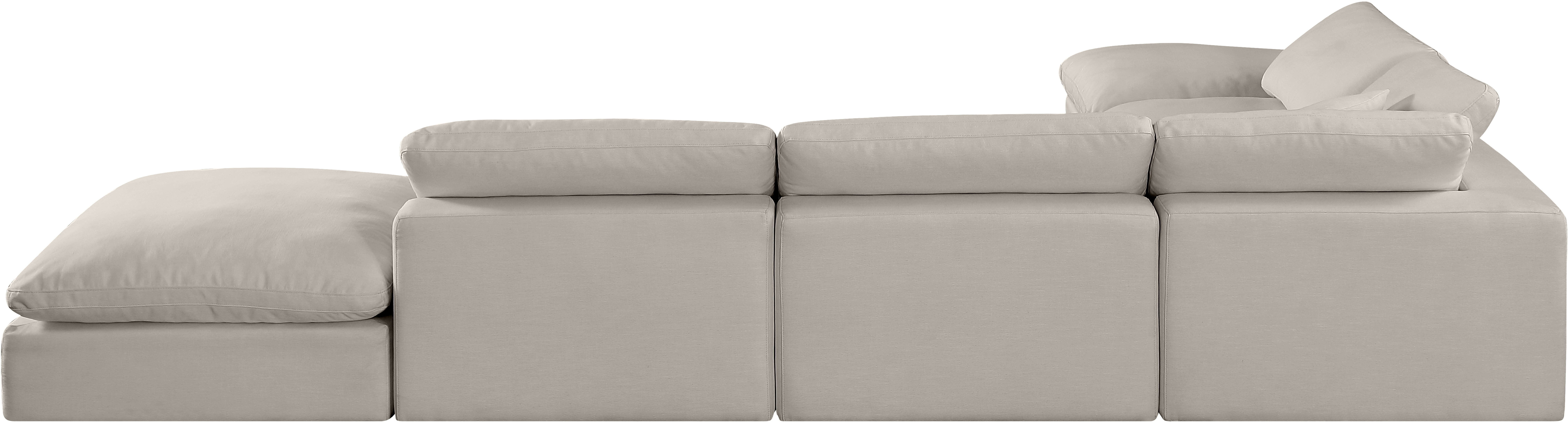 Comfy - 6 Piece Linen Modular Sectional - Beige