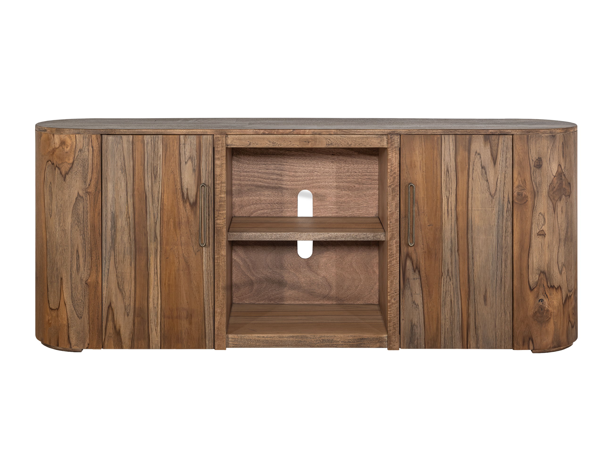 International Furniture Direct Balam - TV Stand - Brown