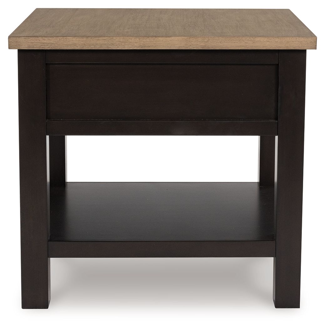 Ashley Furniture Drazmine - Rectangular End Table - Brown - Image 5
