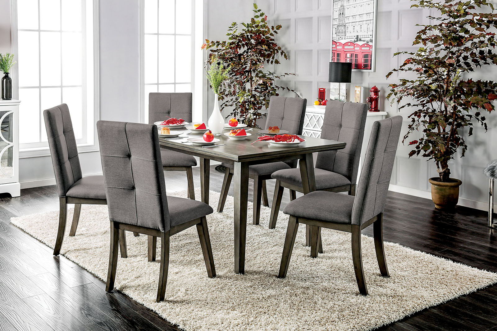 Abelone - Dining Table - Gray