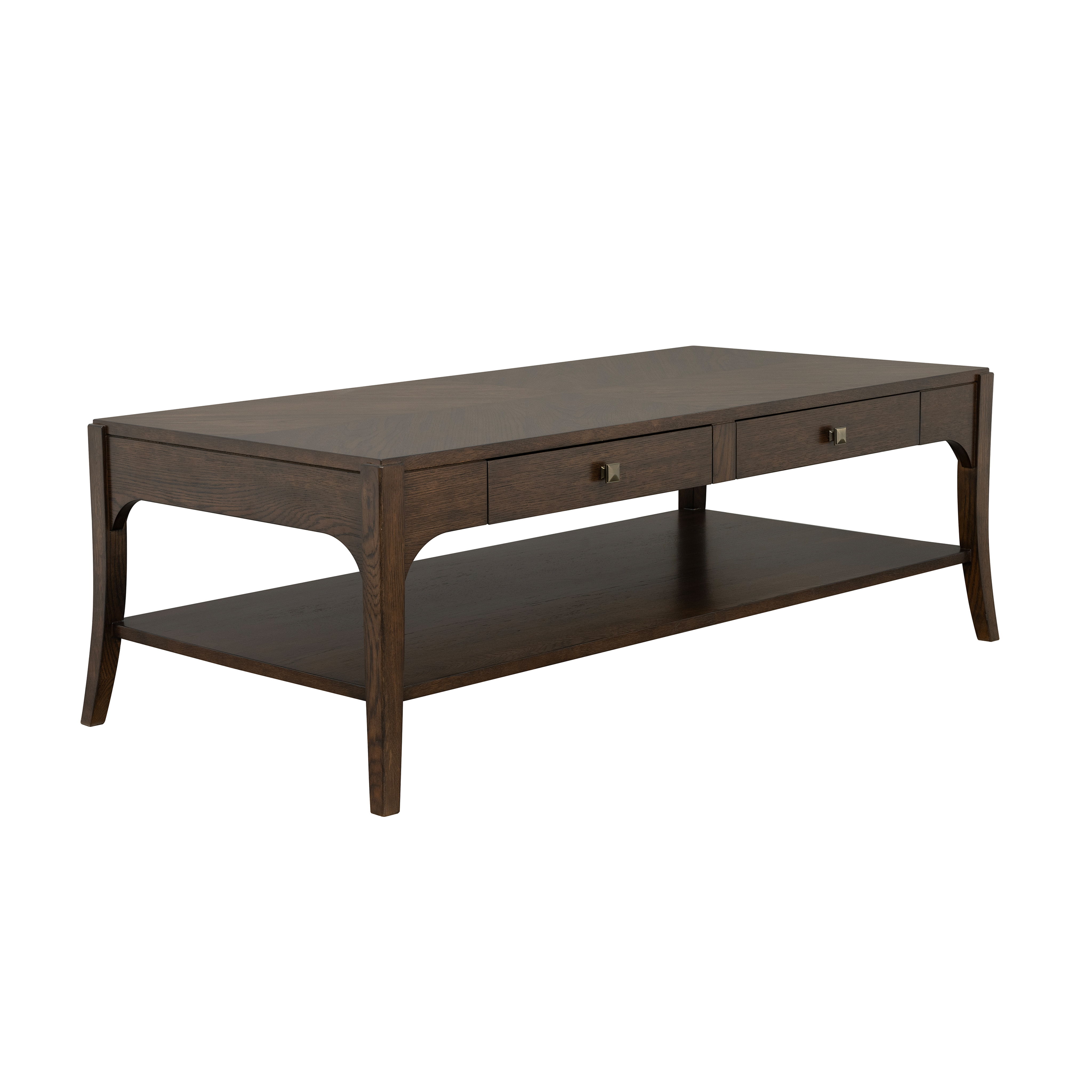 Sylvie - Rectangular Coffee Table - Dark Brown, dark brown